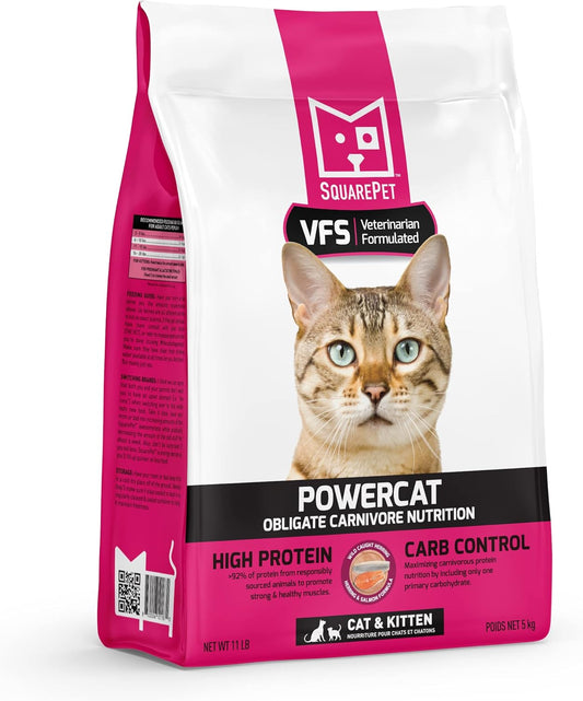 VFS® Powercat™ Herring & Salmon Feline, High Meat, Ultra Low Carbohydrate Diet (4.4lbs)