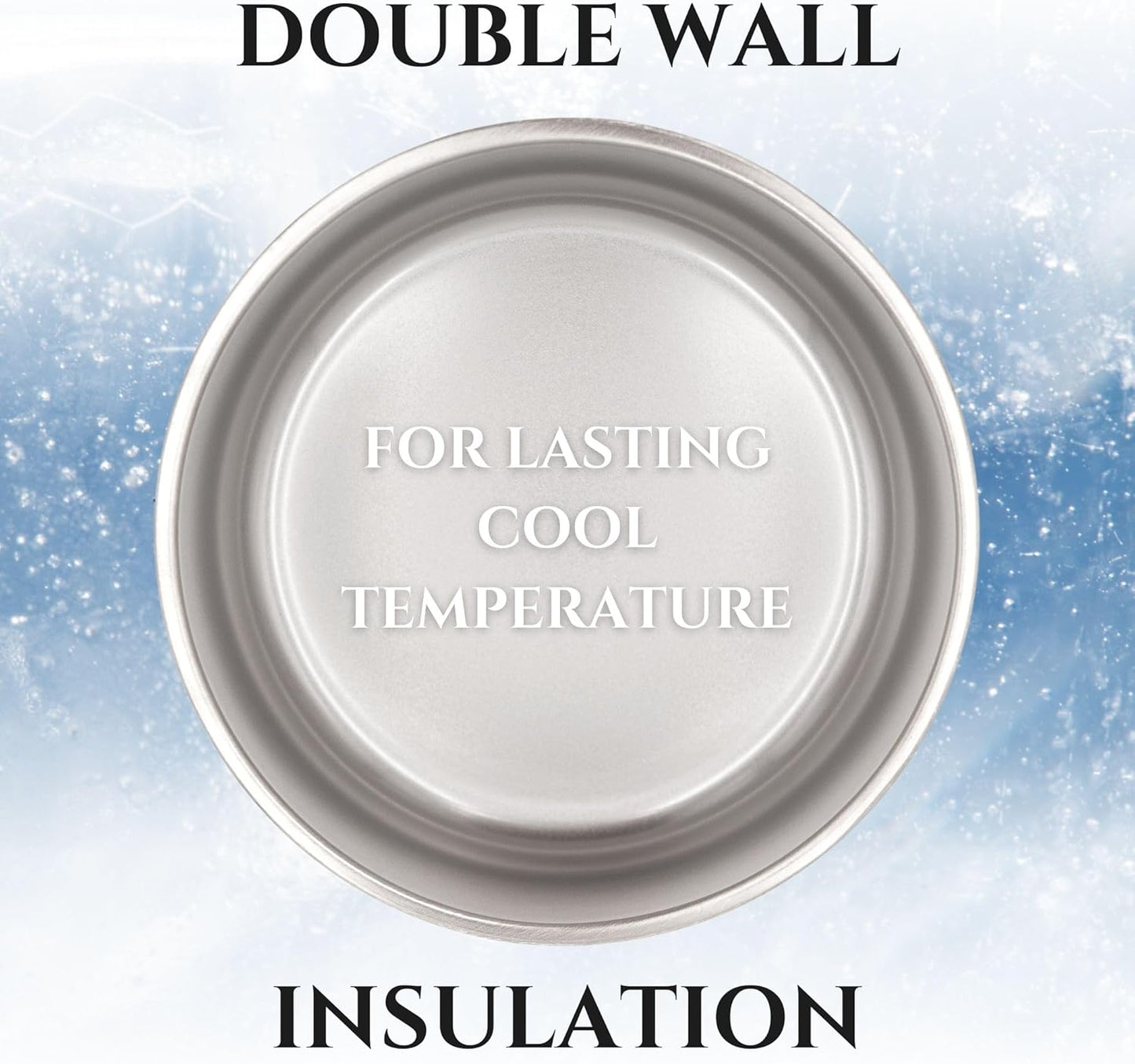 Stainless Steel Dog Bowl for Small-Large Dogs | Double Wall Insulated, Non-Slip Base Heavy Duty Water and Food Bowls for Dogs & Cats | Pet Safe BPA Free & Dishwasher Safe | 64 Oz - Blue