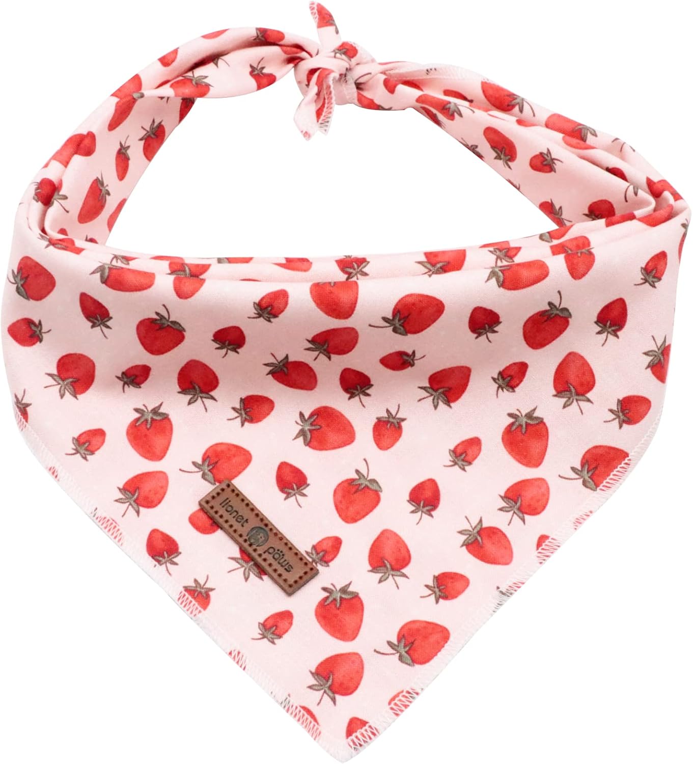 Lionet Paws Dog Bandana,Fabric Pink Dogs Kerchief for Medium Large Dogs,Dog Cotton Triangle Bibs Scarf for Girl Boy