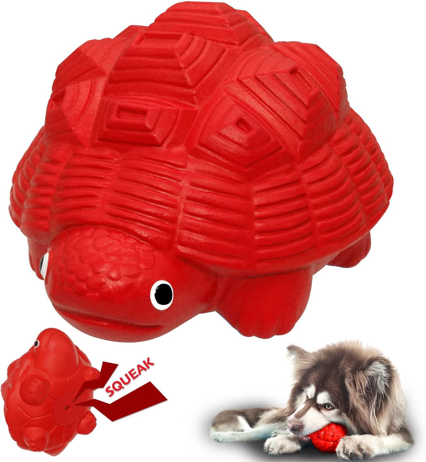 Dog Toys for Aggressive Chewers, Heavy Duty Tough Dog Toy for Large Dogs, Indestructible Squeaky Dog Toys