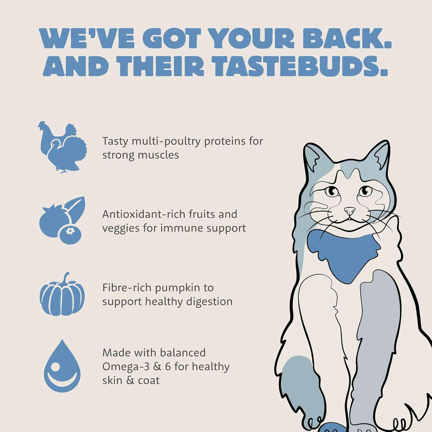 Range Rotisserie, Dry Cat Food, Chicken Meal and Turkey Meal Adult Recipe with Grains, 3 lb Bag