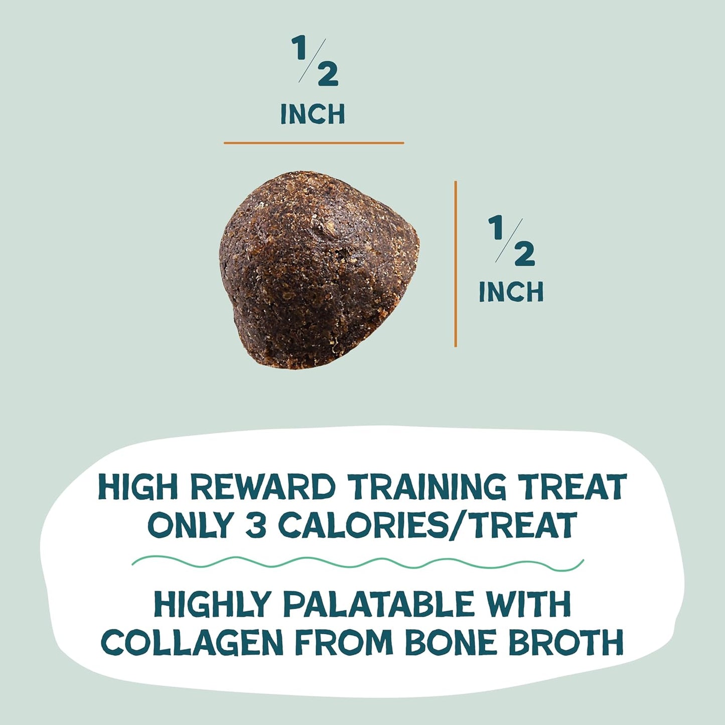 Shameless Pets Bone Broth Dog Training Treats – Soft, Natural Puppy & Dog Treats with Collagen – Healthy, Low-Calorie Training Chews for Small, Medium & Large Dogs - 8oz (Pack of 1)