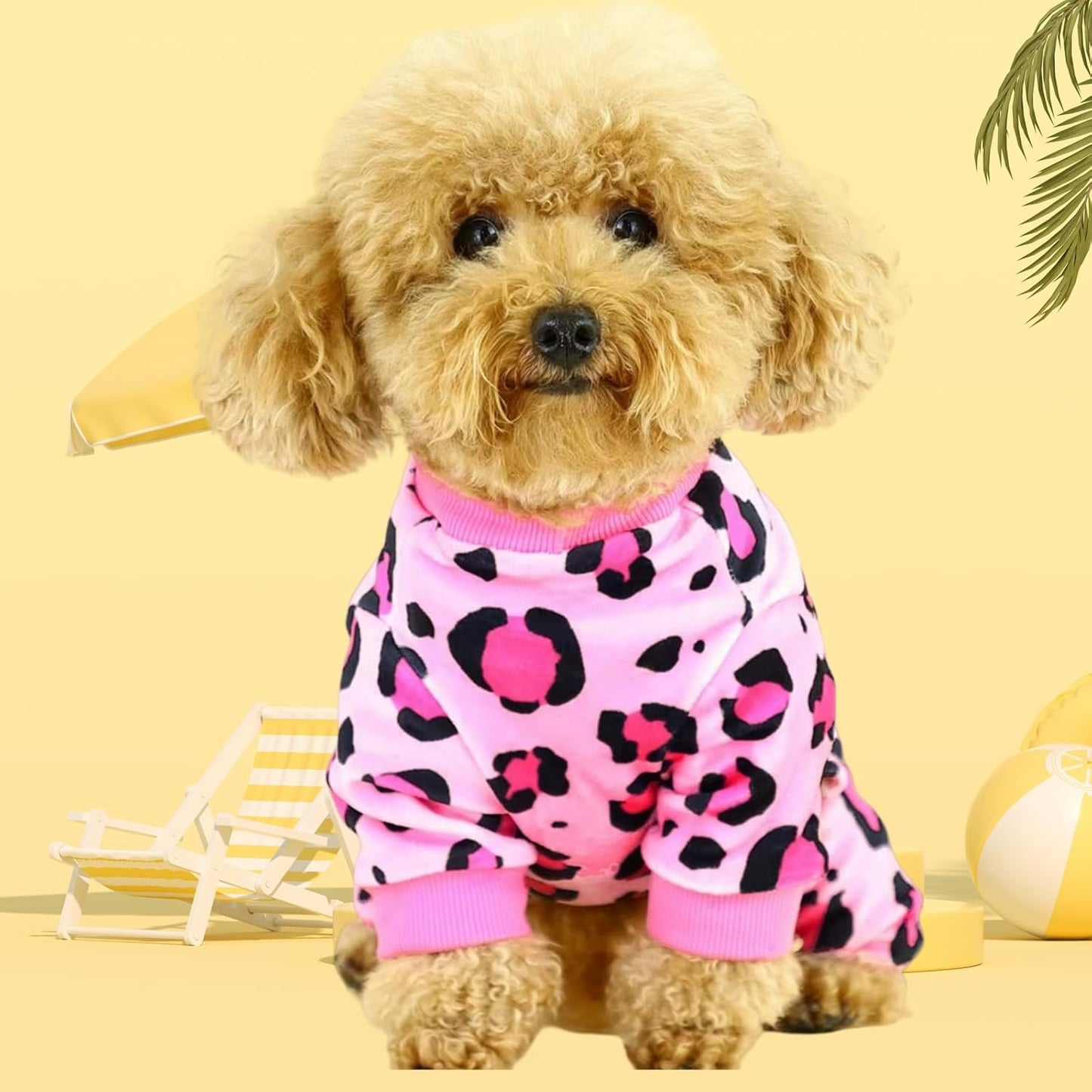 Vet-Approved Dog Pajamas Onesie for Small Medium Dog Pjs - Lightweight Soft Stretchy Puppy Clothes - Certified Hypoallergenic Comfort Anxiety-Reducing (Pink,Medium)