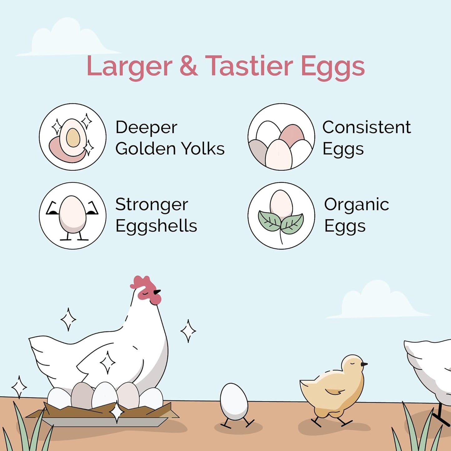 Chicken Grit for Layer & Grower Chickens Age 8-20+ Weeks - 100% Natural Mineral Chicken Grit Quartzite, Poultry Grit, USA Mined, 4 lbs