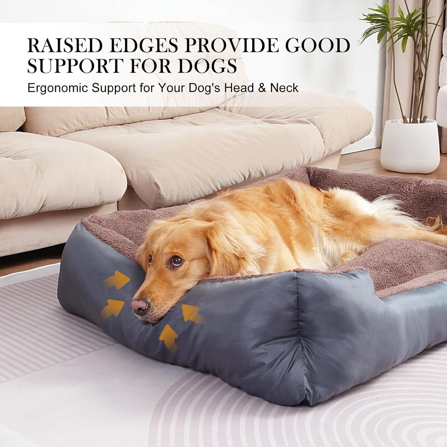 Large Dog Beds, Pet Bed for Large Dogs, Comfortable Dog Bed Machine Washable Up to 30/50/90/100lbs