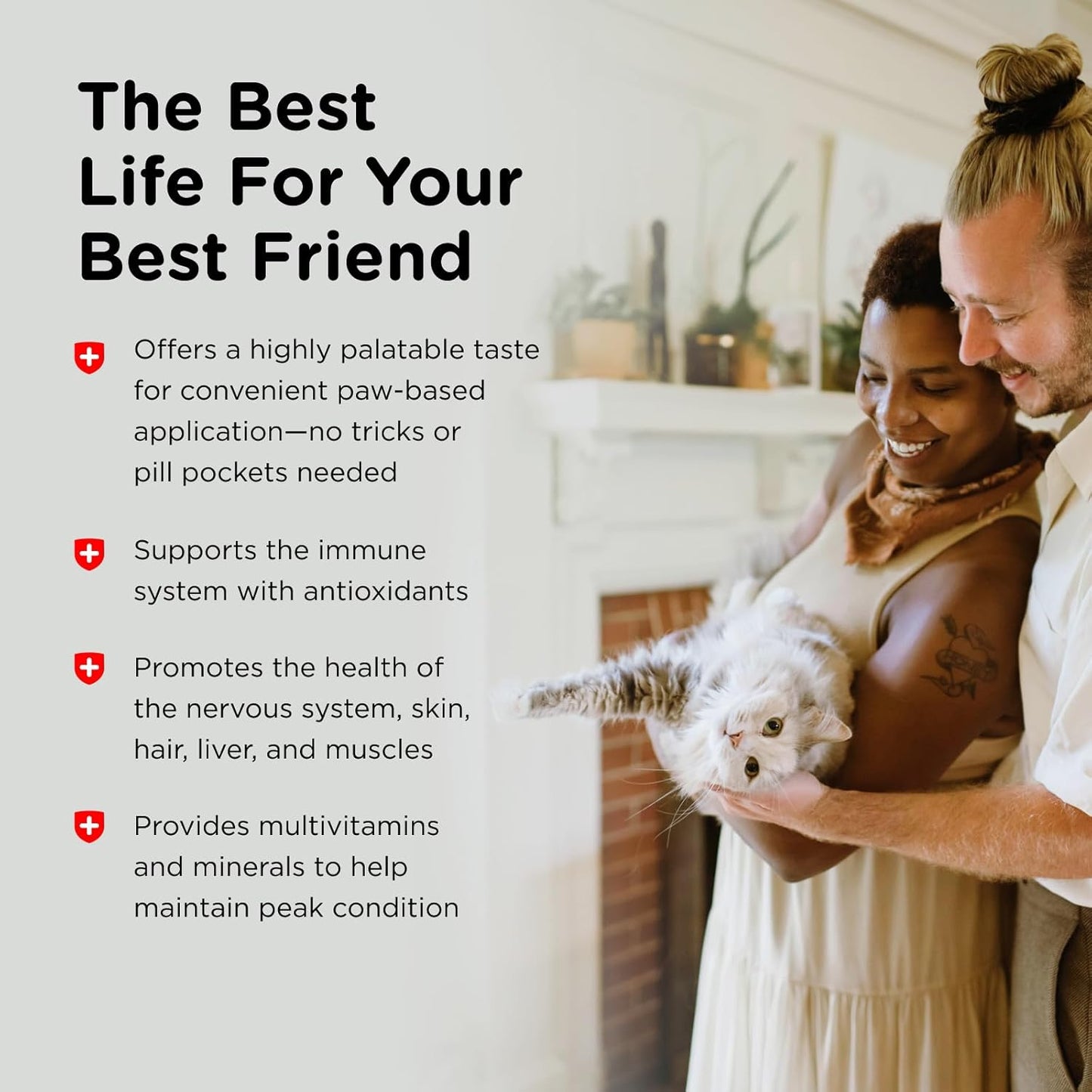 Nutri-Vet Multi-Vite Paw Gel for Cats, Daily Vitamin, Kitten Supplies, Immune Support, Cat Vitamin, Potent Antioxidants, Senior Feline Supplements, 3 oz