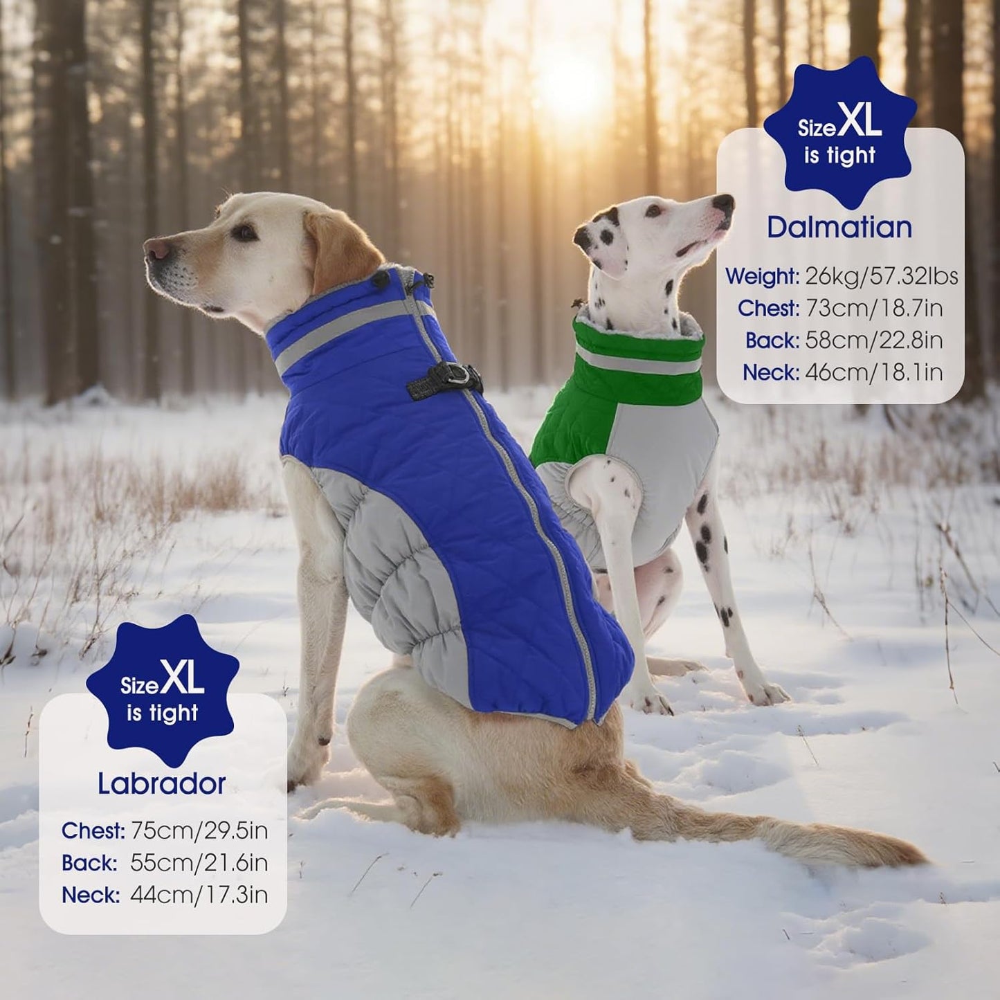 FUAMEY Dog Coat for Small Dogs,Waterproof Dog Winter Jacket with Harness Built in Puppy Cold Weather Coats Reflective Pet Vest with Zipper Warm Fleece Dogs Snowsuit Windproof Green XS