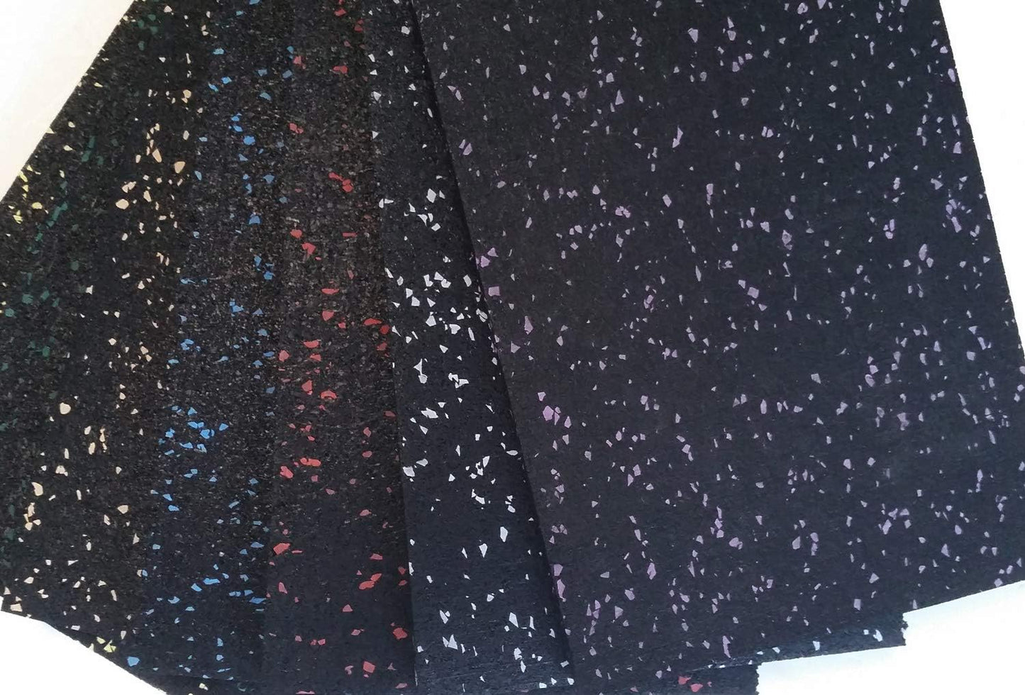 American Floor Mats 1/4in (7mm) Thick 10% Blue 4' x 4' Heavy Duty Rubber Rolls, Protective Exercise Mats, Home Gym Rubber Flooring