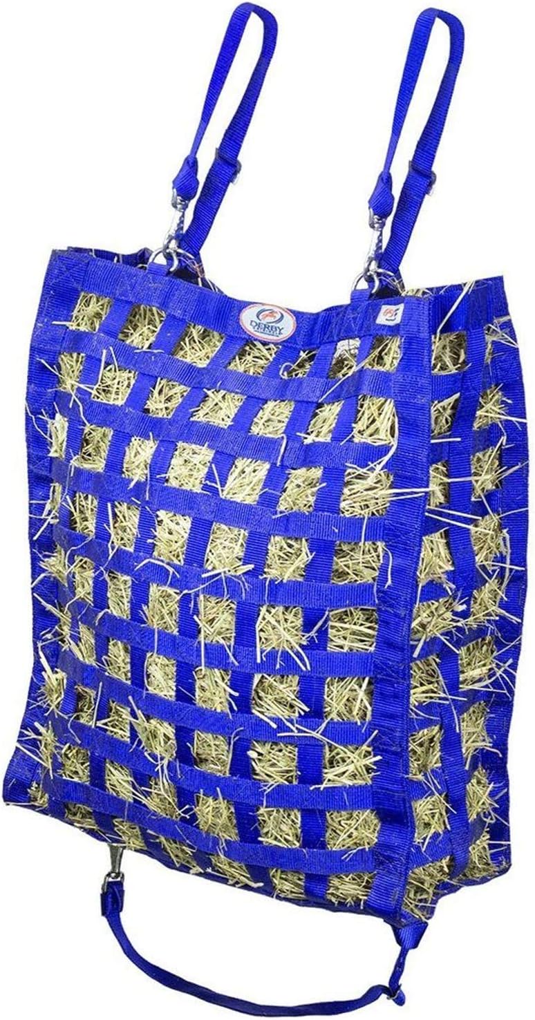 Derby Originals Superior Slow Feeder Horse Hay Bag with Super Tough Bottom and 1 Year Warranty