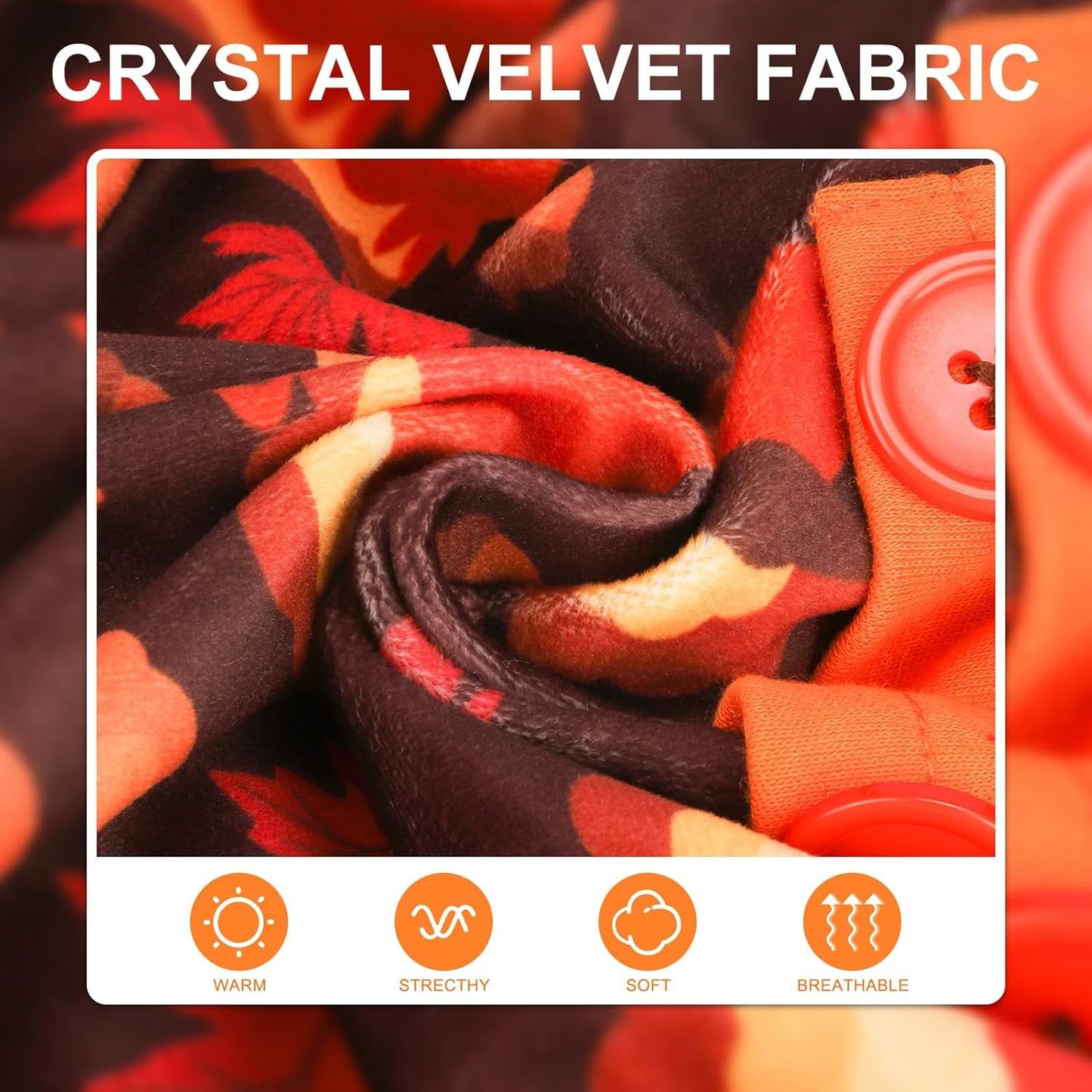 BEAUTYZOO Dog Thanksgiving Pajamas Large Sized Dog, Fleece Funny Ghost Pumpkin Costumes for Dogs, Soft Stretchable Doggy Onesie with Feet, Pet Apparel Clothes for Large Dogs Boy Girl, Orange L