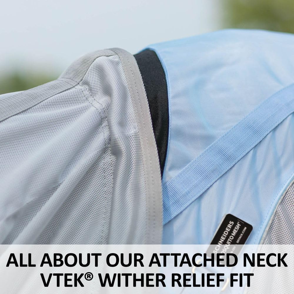 Schneiders Adjusta-Fit Mosquito Mesh Hybrid II Horse Fly Sheets | Ultimate Insect & UV Protection for Equine Comfort