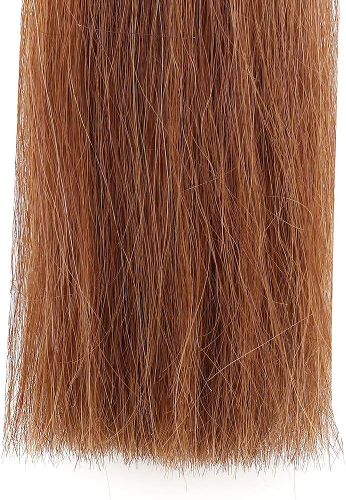Horse Tail Extensions with Braided Horsehair Loop, Blunt Cut Bottom, 34-36 inches Long and 1 lb Weight (Light Sorrel)