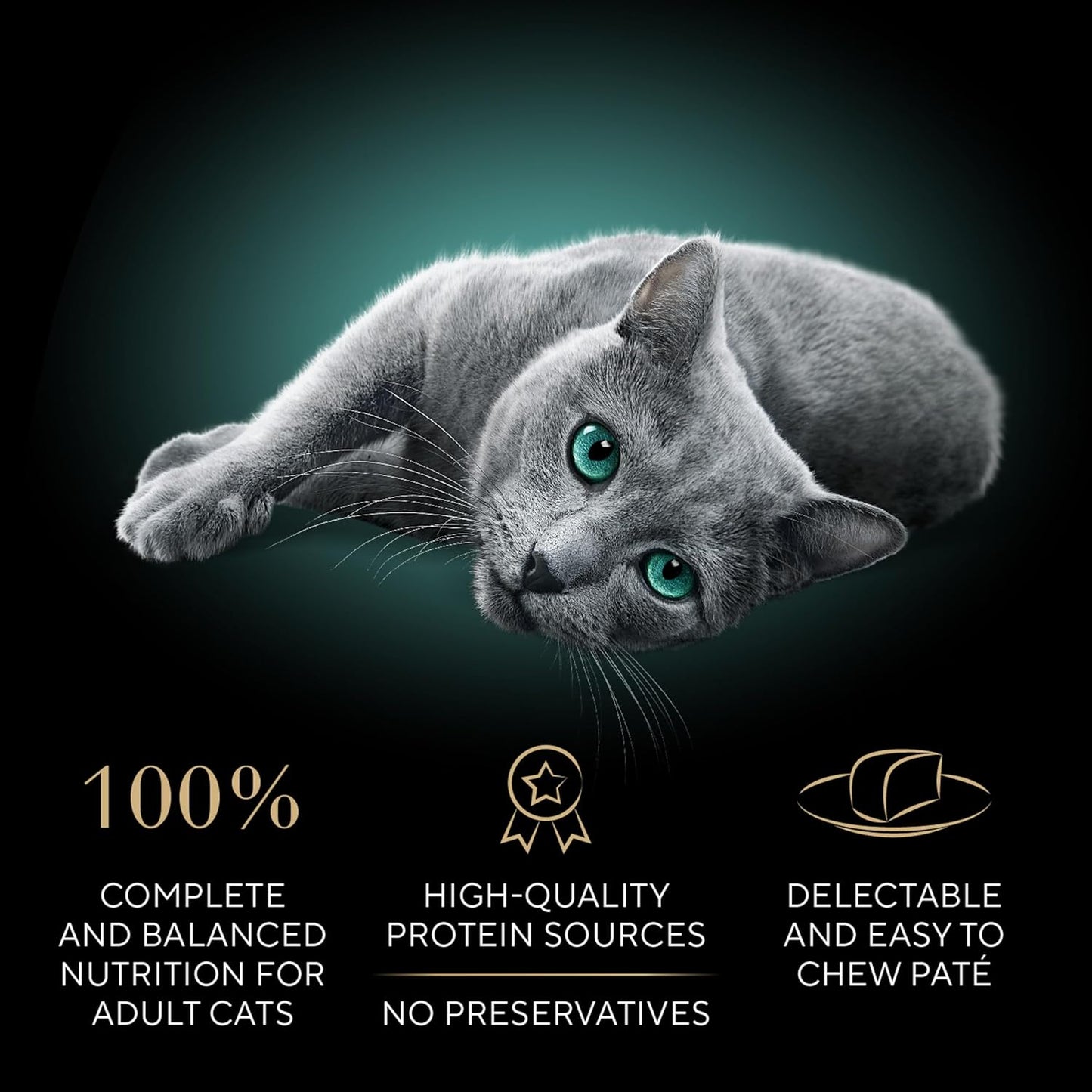 Sheba Perfect Portions Wet Cat Food Pate Savory Chicken Entree, Tender Beef Entree, and Tender Whitefish and Tuna Entree, 2.6 oz. Twin-Pack Trays (36 Count, 72 Servings)