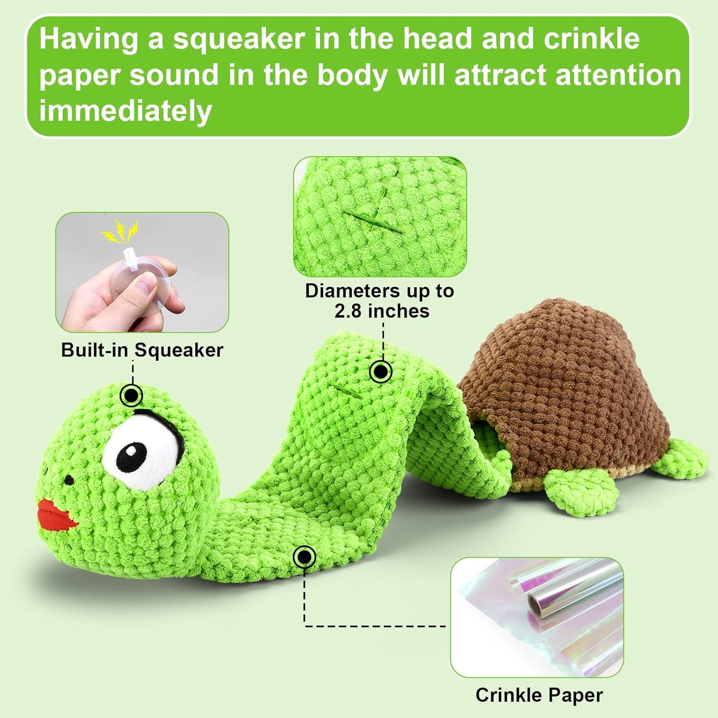 Dog Squeak Toys Dogs Enrichment Treat Dispensing Puzzle Toys Interactive Dog Toys for Large Medium Small Dogs