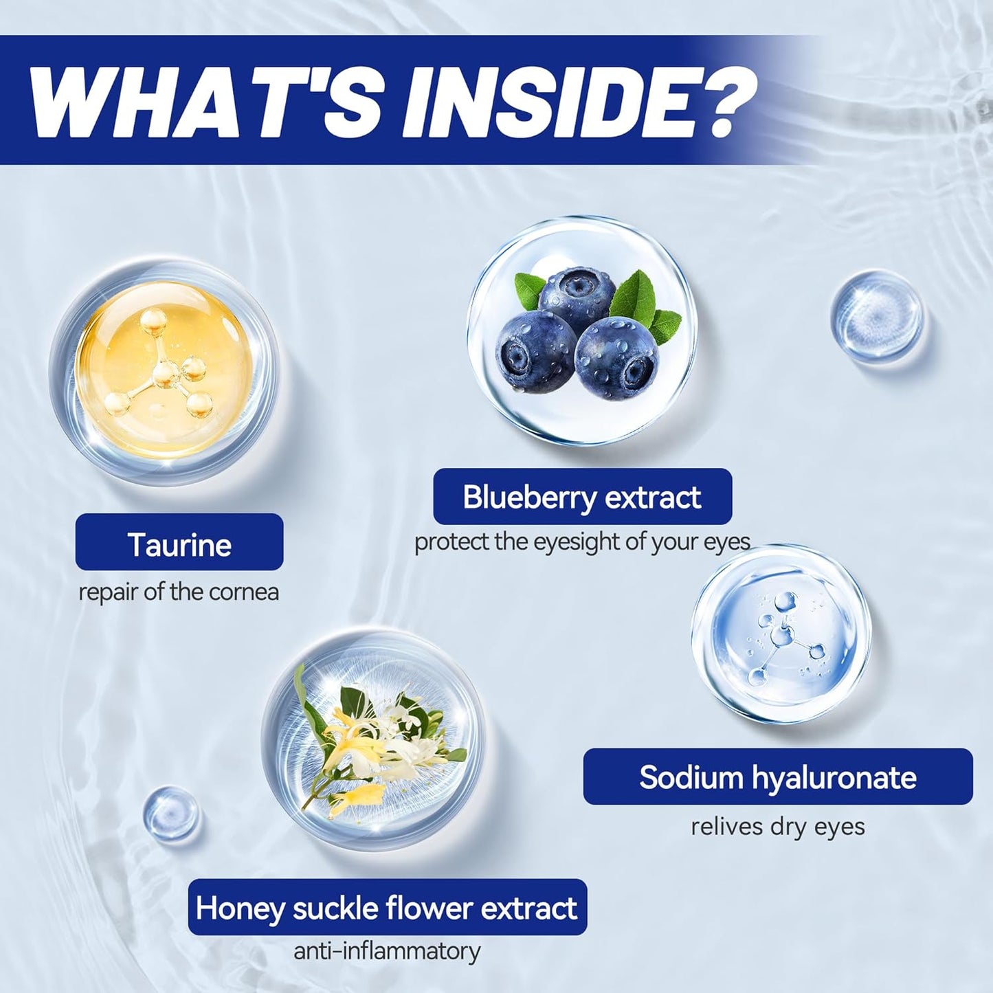 Wellix PET Dog Eye Drops, Eye Drops for Dogs&Cats, Dog Eye Infection Treatment to Soothe Eye Allergy, Soothe Dry Eyes Pink Eyes, Dog Tear Stain Cleaner-60ml