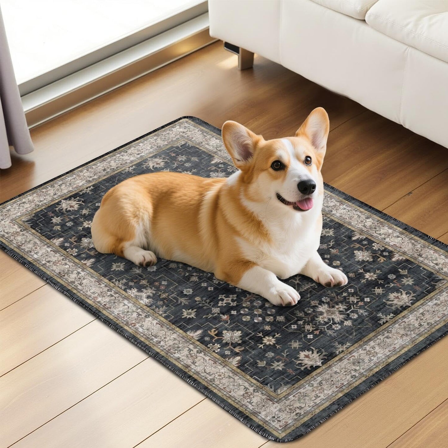 Washable Pee Pads for Dogs 2 Pack, Absorbent Reusable Puppy Pads Waterproof, Leakproof & Non-Slip Whelping Pad, Potty Training Pads for Dogs Playpen Mat 24x36