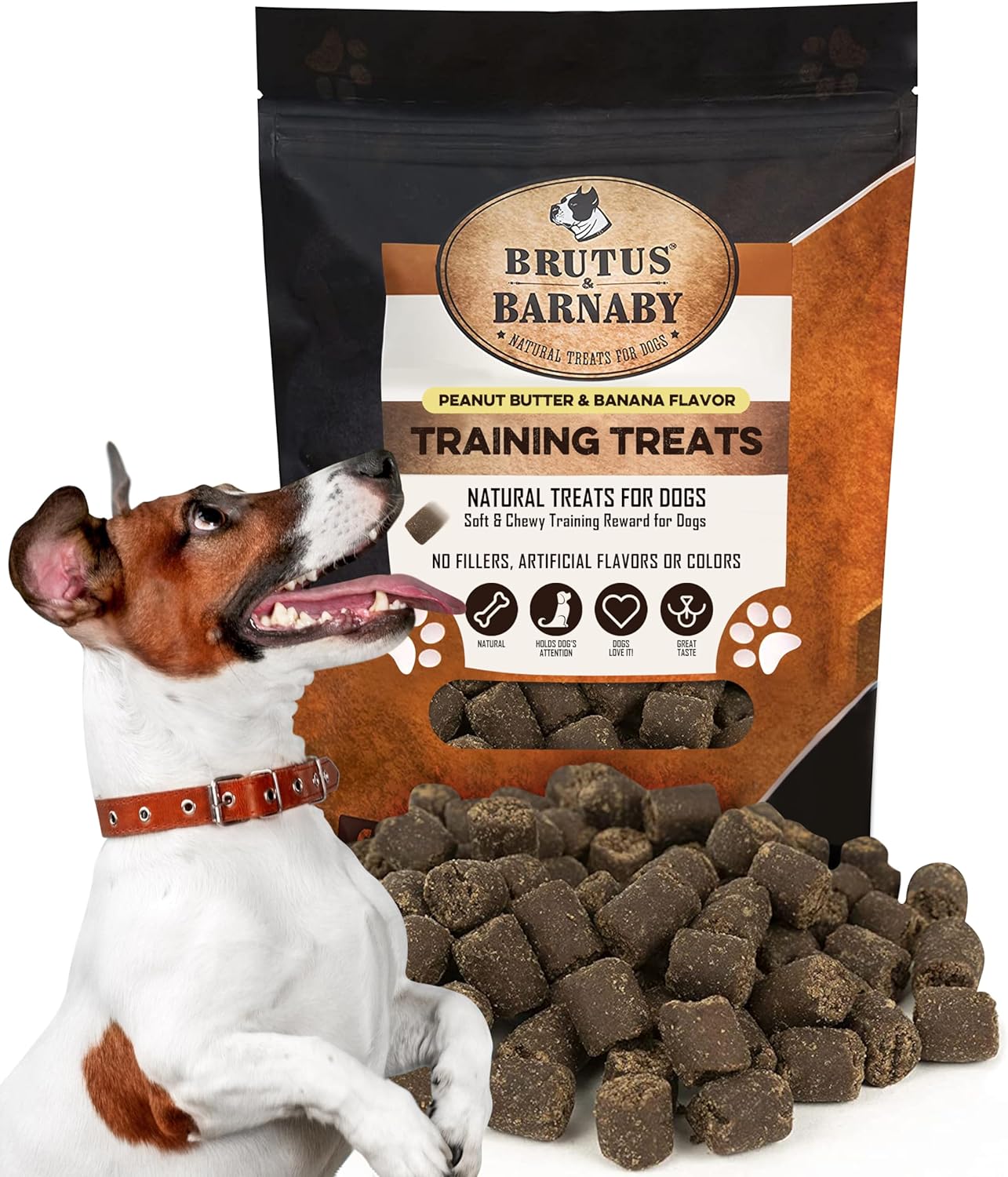 Training Treats for Dogs - Peanut Butter & Banana - All-Natural Healthy Low Calorie Vegan Treat - Great to Use for Rewards in Training Your Puppy Or Dog