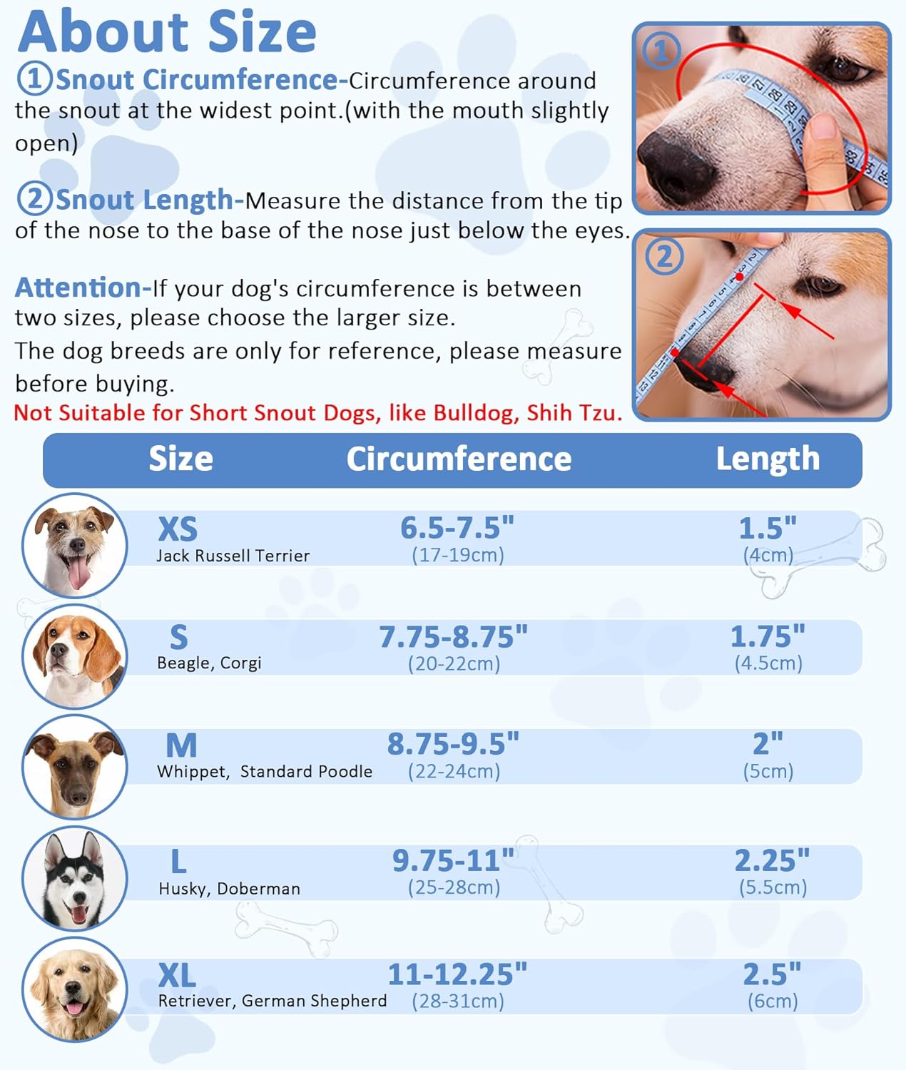 LUCKYPAW Soft Muzzle for Small Medium Sized Dogs, Dog Muzzle to Prevent Biting Chewing, Adjustable Breathable Mouth Guard for Grooming Walking Training(Black, S)