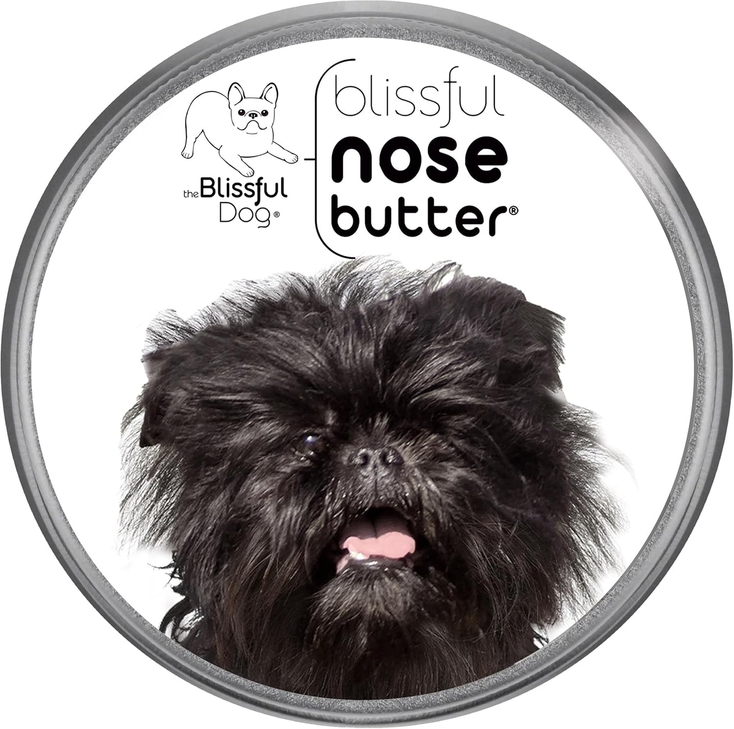 The Blissful Dog Affenpinscher Nose Butter for Dry, Cracked Skin, Lick-Safe Dog Nose Balm with Moisturizing Shea Butter, Almond, Olive, and Essential Oils, Pet Supplies, Uncented, 2 oz.