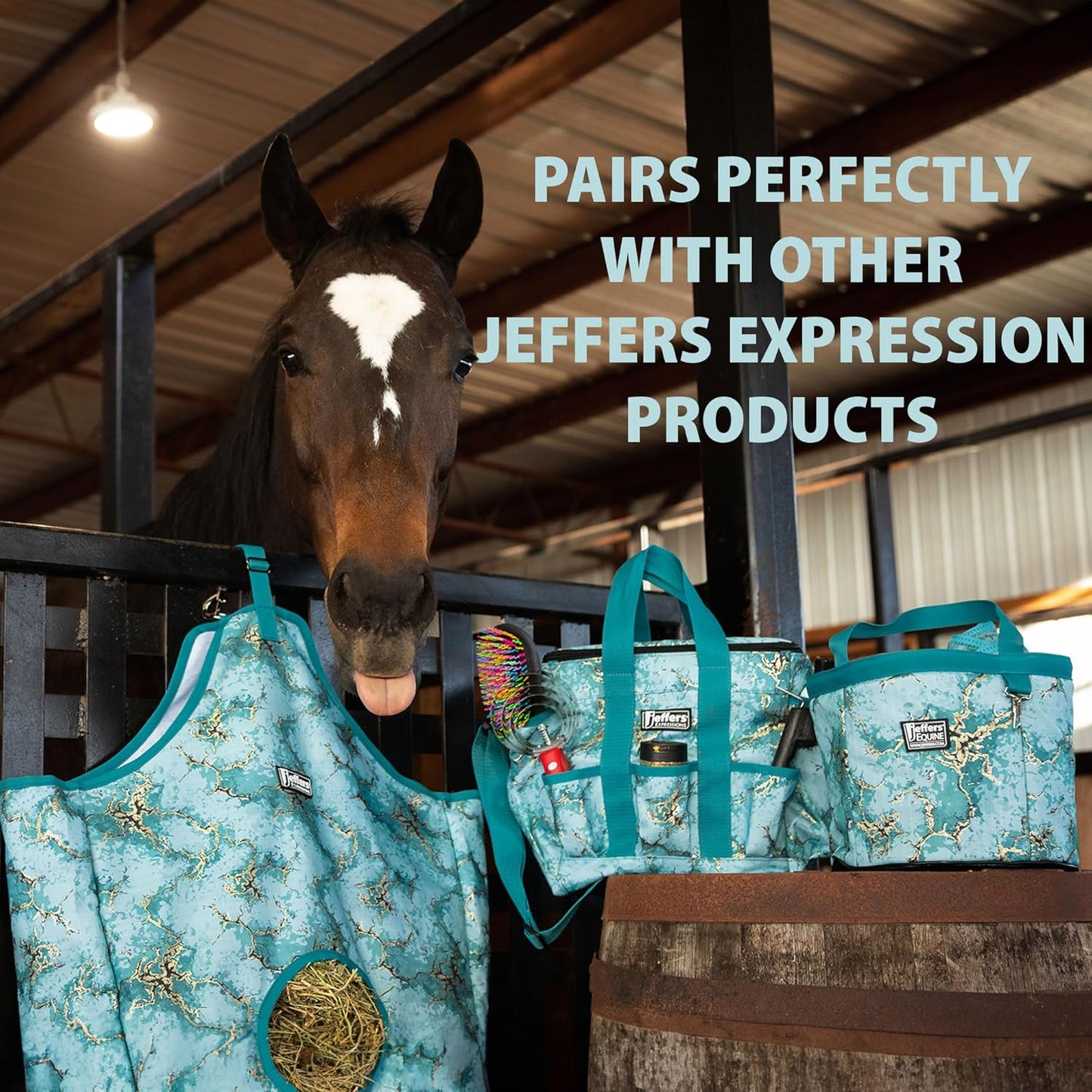 Jeffers Expression Grooming Tote | Electric Cheetah