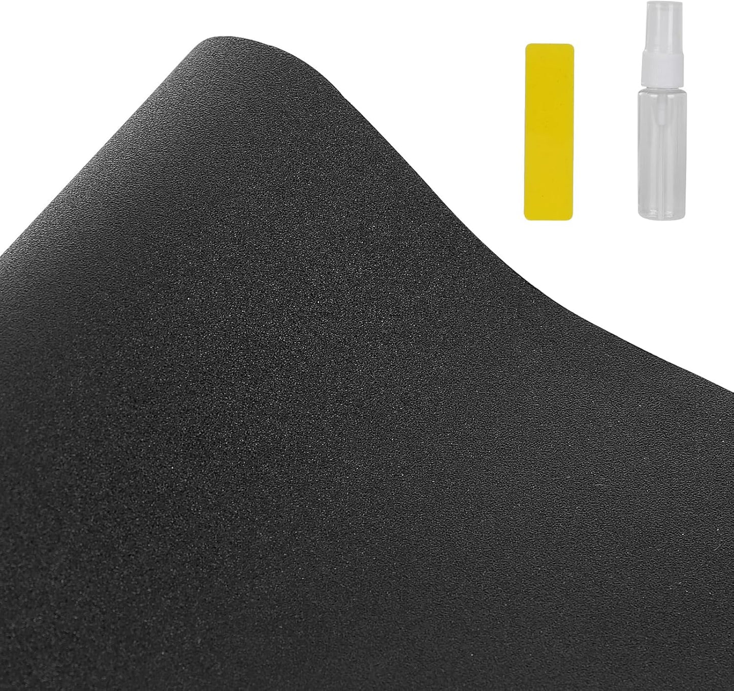 Aquarium Background Paper Decor Fish Tank Backdrop Wallpaper Electrostatic Adhesive, No Glue, Easy to Install, Reusable (11.8“H×39.4”L, Black)