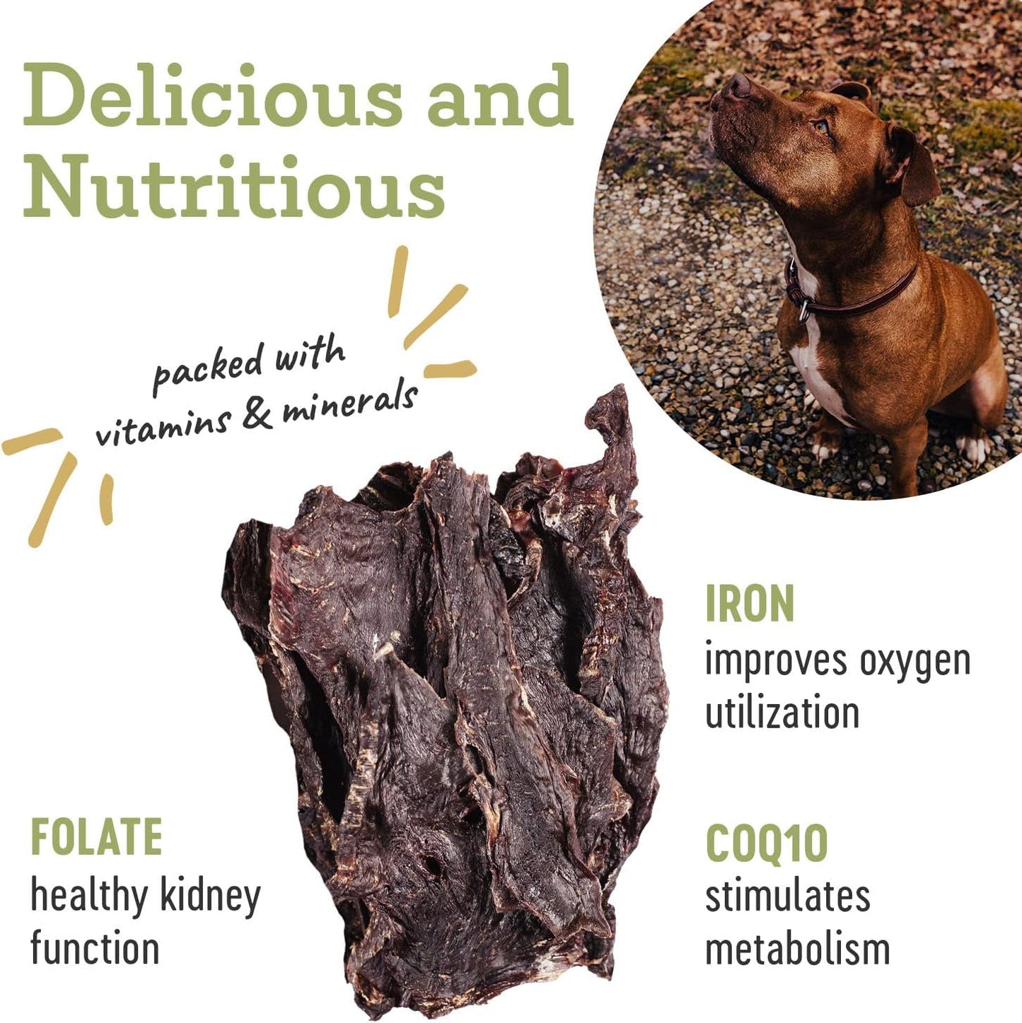 Farm Hounds - Beef Heart - Premium Natural Beef Heart Jerky For Dogs - Made From 100% Humanely Raised Cattle - Organ Treats - Great For Training & Treats - No Added Fillers - Made in USA - 4oz -1 Pack