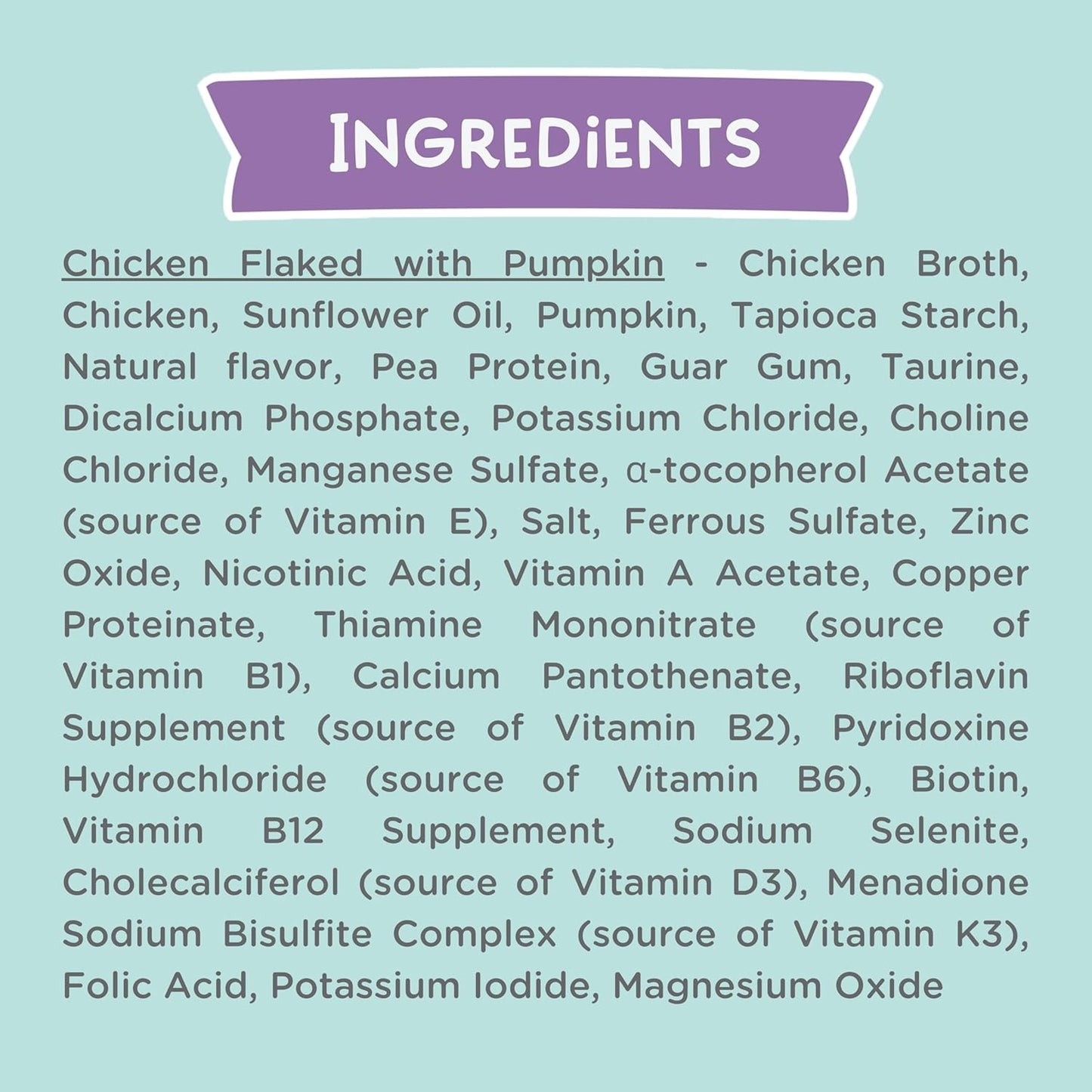 LOVE, NALA - Natural Adult Cat Wet Food - FLAKED Chicken with Pumpkin in Broth - Grain Free, Non-GMO, Digestive Fiber, Vitamins, Minerals - 12 Pack 2.4 lbs.