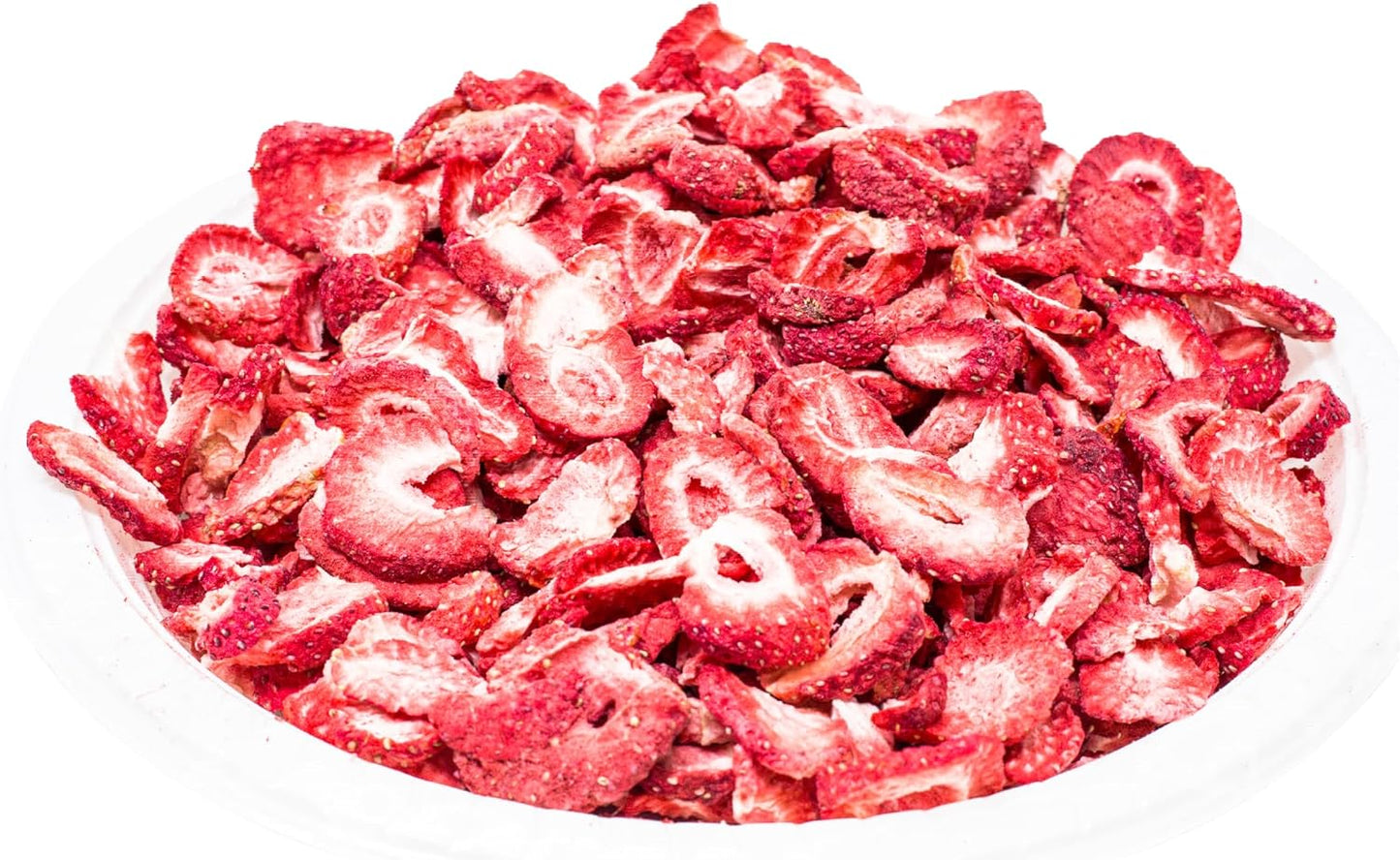 hotspot pets Freeze Dried Strawberry Treats for Small Animals, Cats & Dogs - Reasealable 1lb Big Bag Single Ingredient All Natural- Perfect for Training, Small Reward or Snack