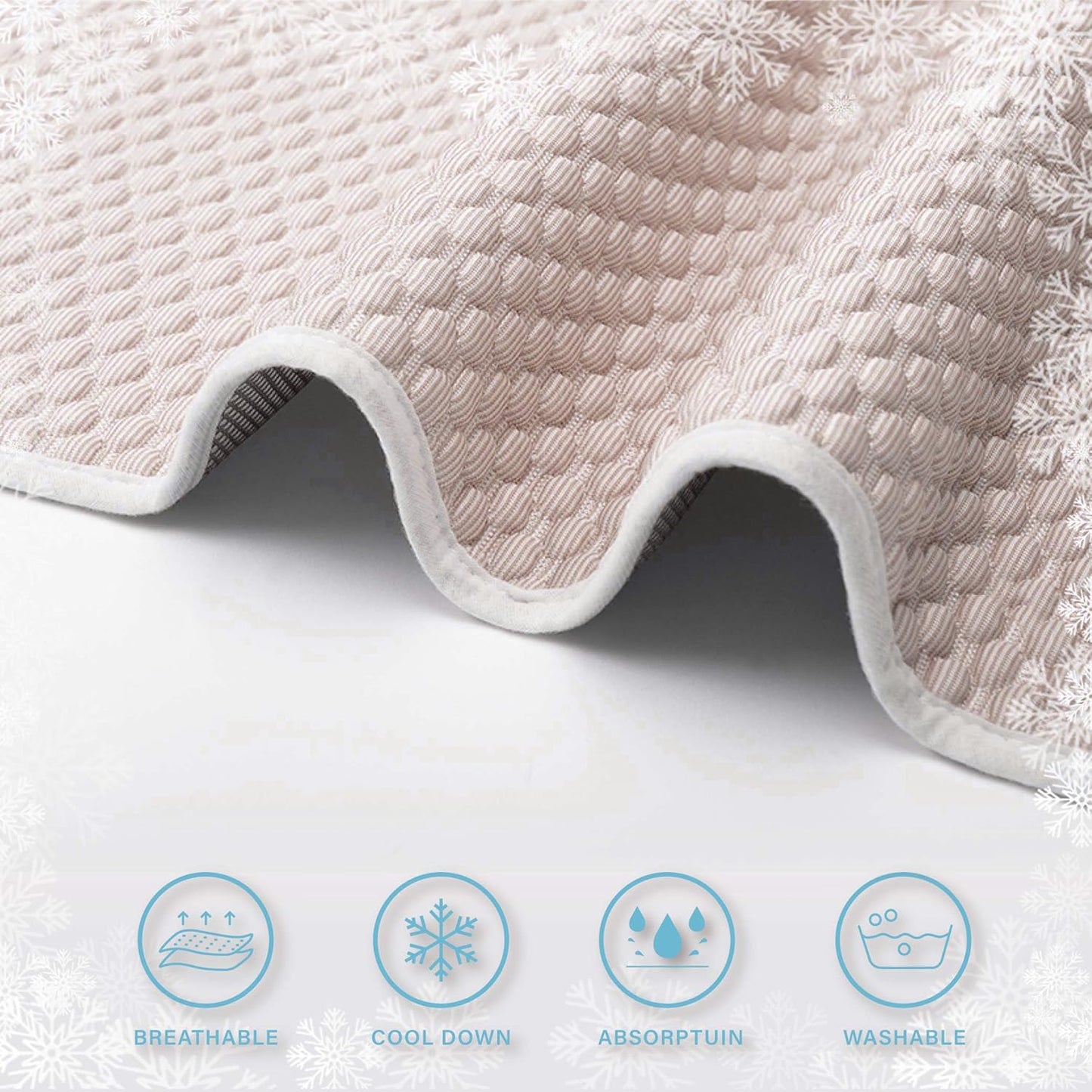 MICROCOSMOS Pet Cooling Mat & Sleeping Pad- Breathable Bubble Surface, EZ Clean. Keep Cooling for Pets, Kids and Adults in Summer.(Brown, 36" x 36")