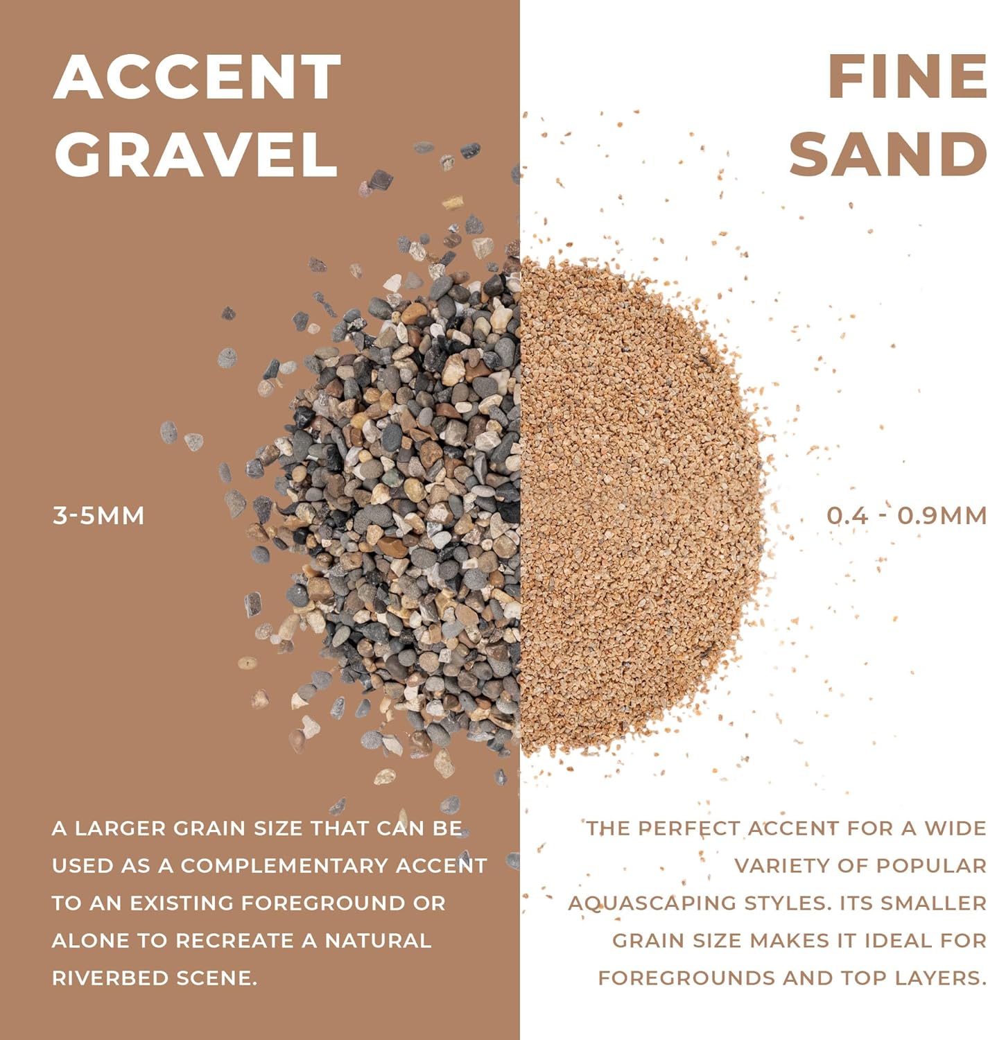 Ultum Nature Systems Controsand Mojave Aquarium Sand (8L) - Freshwater Tank Substrate for Live Shrimp & Planted Aquariums