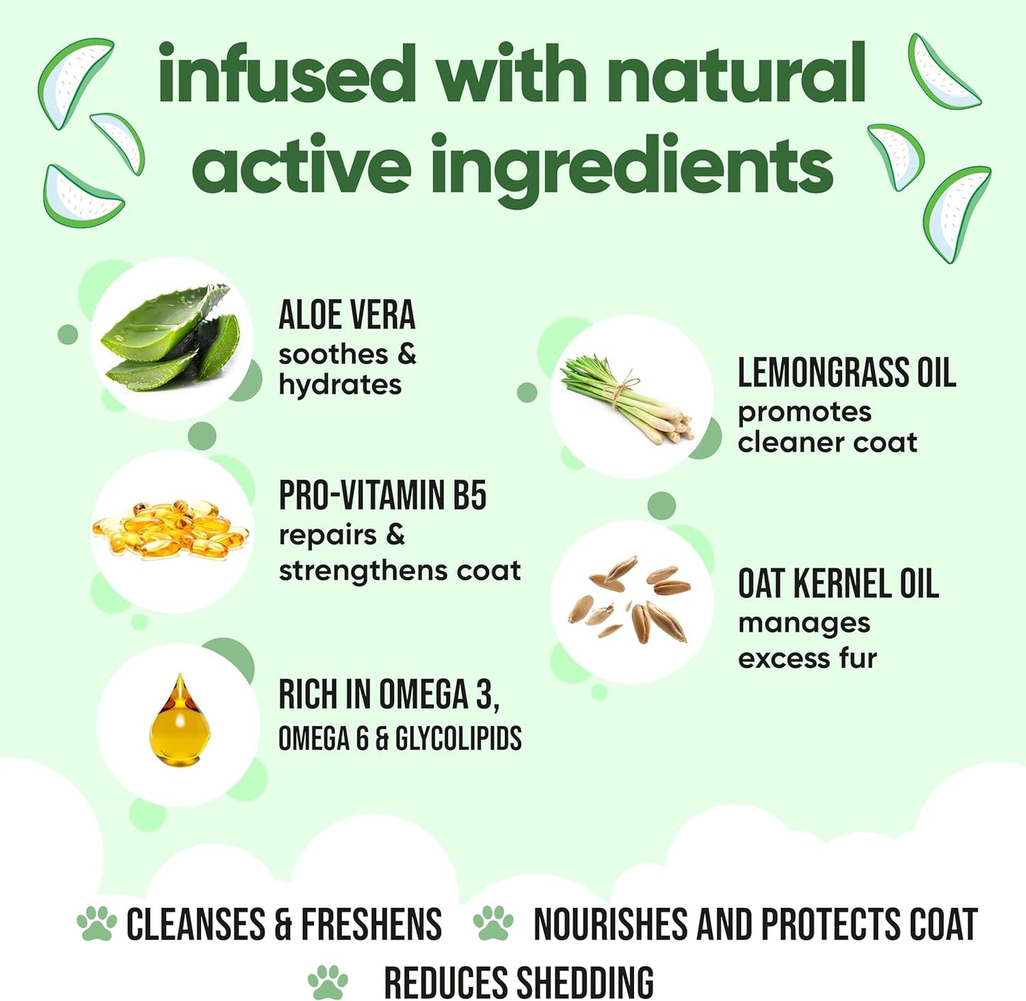 shed Control Dog Shampoo by Buddycare | Dry Skin & Itchy Skin Relief for Smelly Dogs | Deep Cleansing for Dogs Puppy Sensitive Skin | Lemongrass Scented | with Aloe & Vitamin B5 (16.90oz)