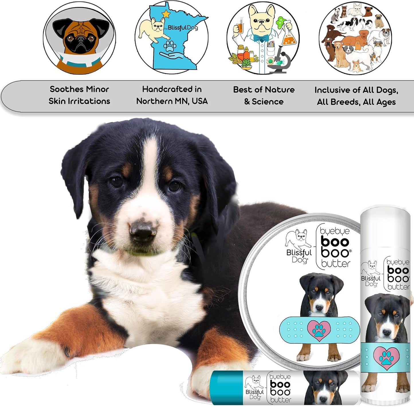 The Blissful Dog Greater Swiss Mountain Dog Boo Boo Butter, 1-Ounce