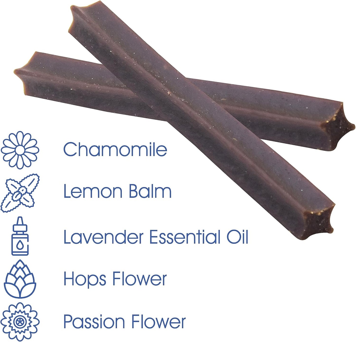 Get Naked Calming Dental Sticks for Dogs – Grain-Free Chicken Flavor, Anxiety Relief with Chamomile, Passion Flower, No CBD, Tartar Control, Gluten-Free – Small Sticks 6.2 oz Bag