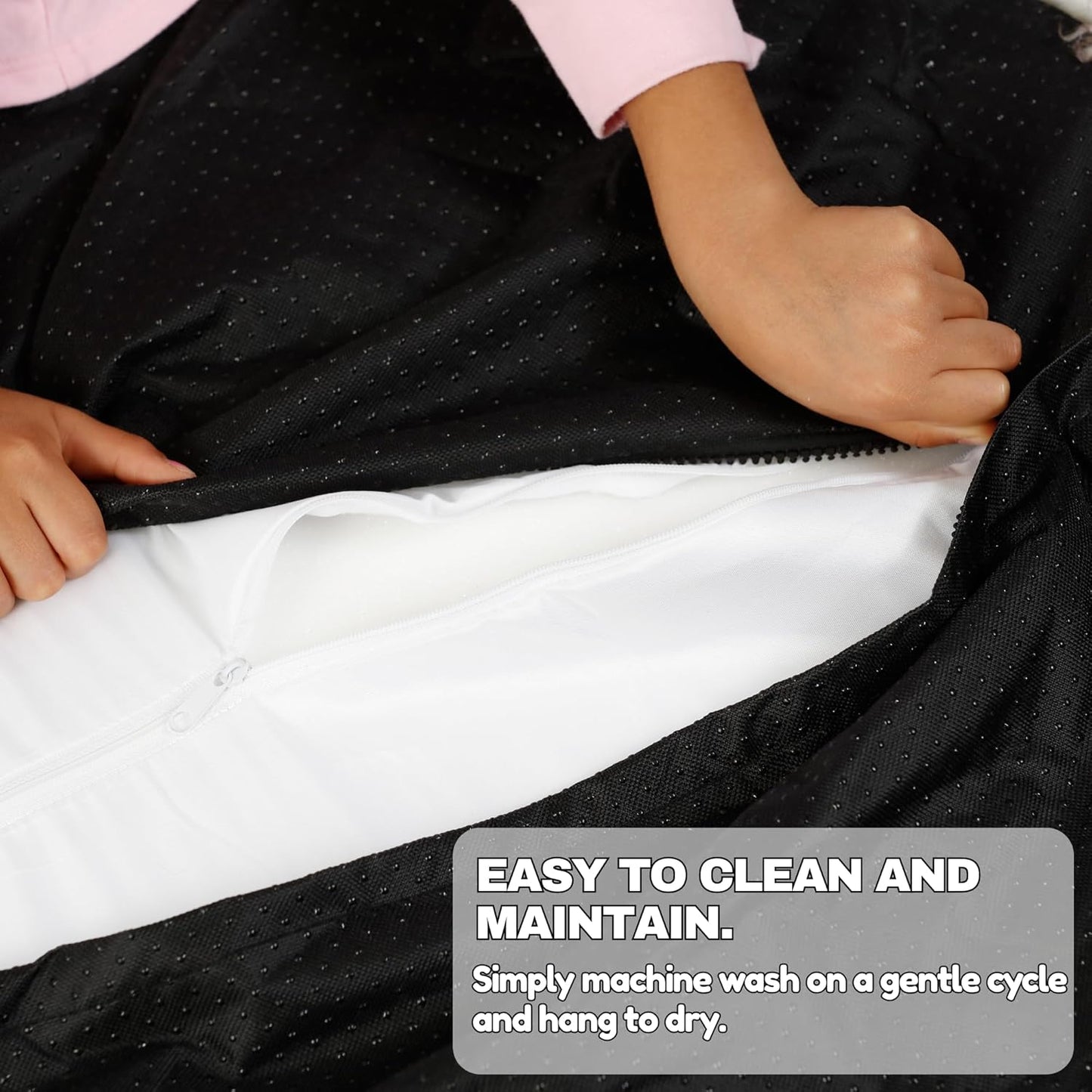 IHAPPYDOG Luxury Faux Fur Orthopedic Dog Beds, Memory Foam Crate Bed for Small, Medium, Large and XL Pets, Fluffy Pet Bed with Waterproof and Washable Cover, Fits Crates (White, 35" x 23")