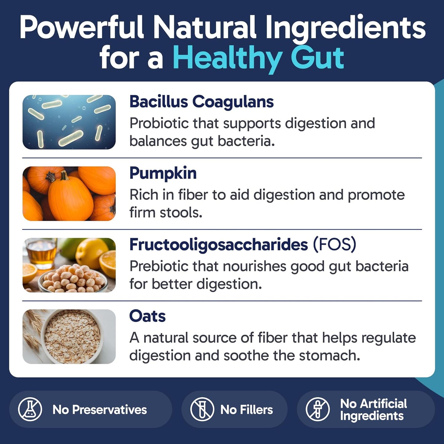 Tummy Essentials Probiotic Chews for Dogs, Supports Gut Health for Dogs and Firm Stools, Helps Eliminate Digestive Dysfunction, Dog Probiotics Made in The USA, 30 Chews