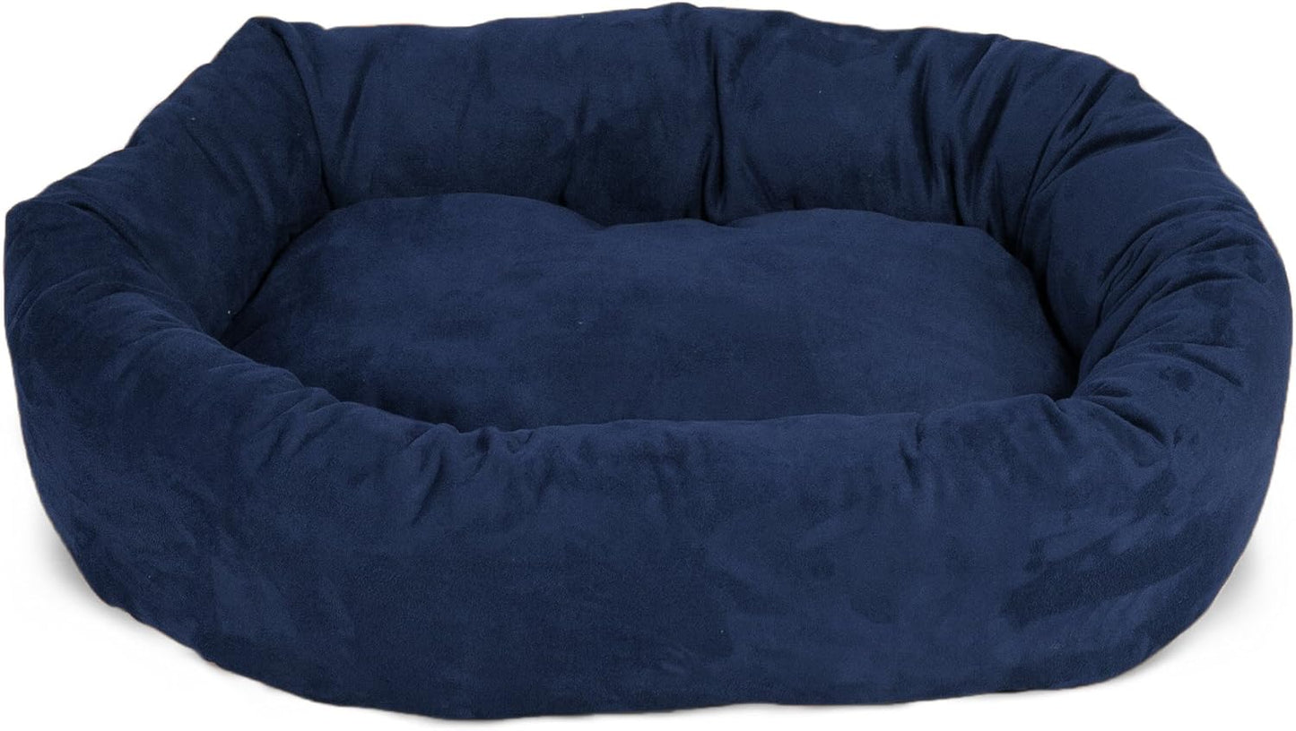 Majestic Pet Villa 32 Inch Shredded Memory Foam Dog Bed for Medium Sized Dogs 32x23x7 Inch–Orthopedic Dog Bed - Durable Pet Bed - Washable Medium Pet Bed with Head Support-Apple