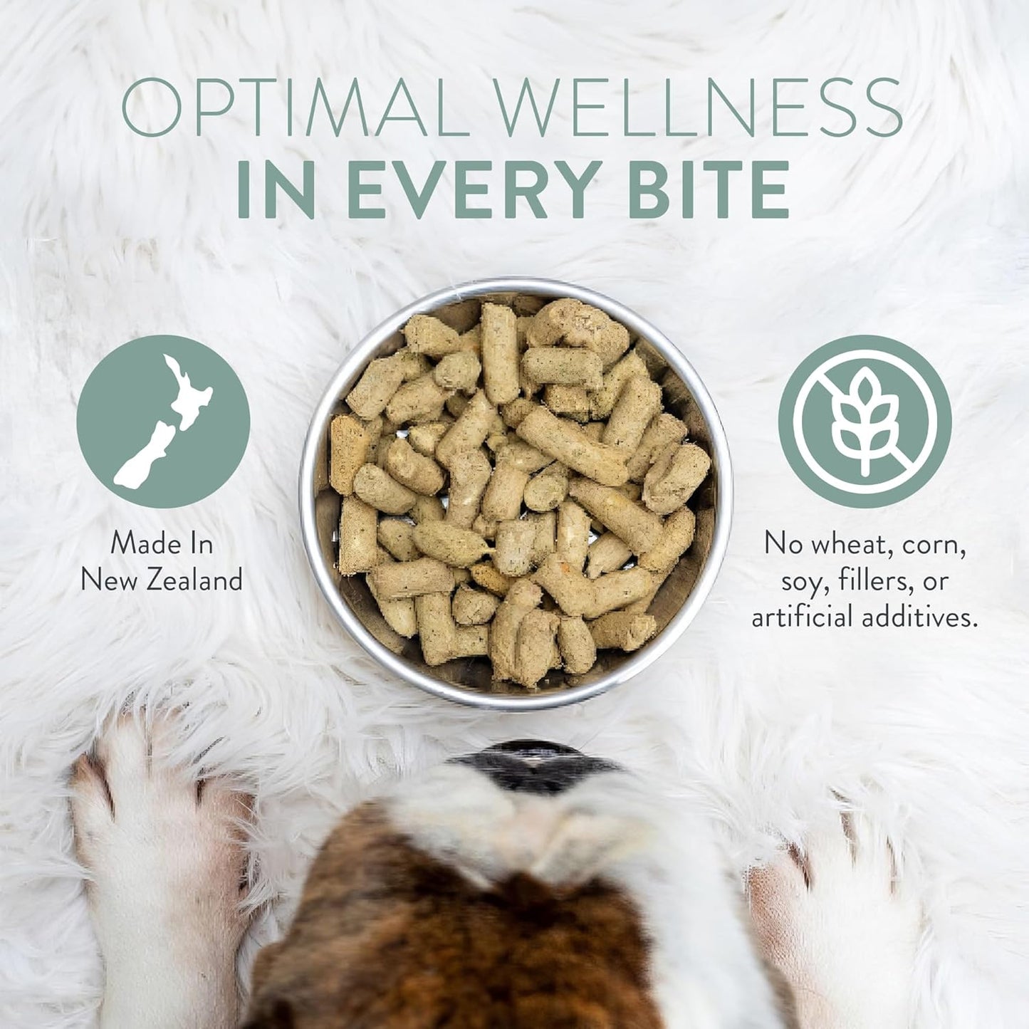 Woof Freeze Dried Dog Food - Wild Venison, High Protein, Dog Food Topper & Dog Treats, All Life Stages, 1.76 oz