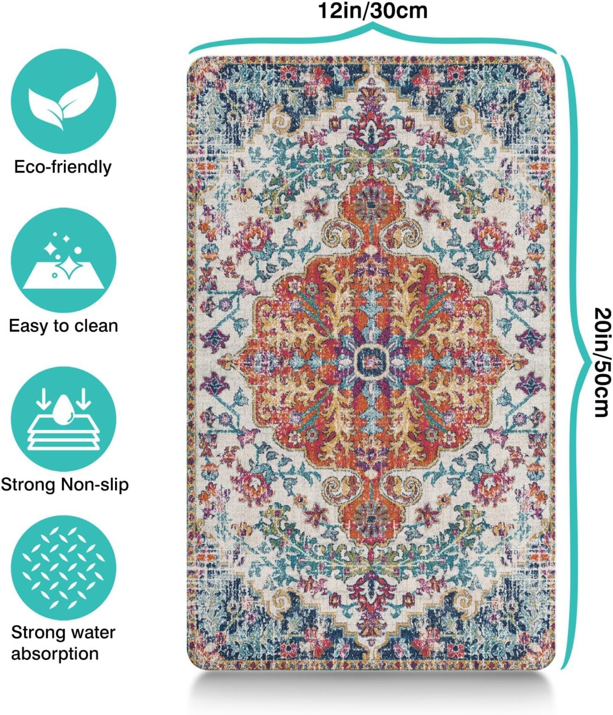 Pet Feeding Mat for Floors Waterproof Dog Mat for Food and Water Absorbent Quick Dry Non Slip mat for Cat Bowls