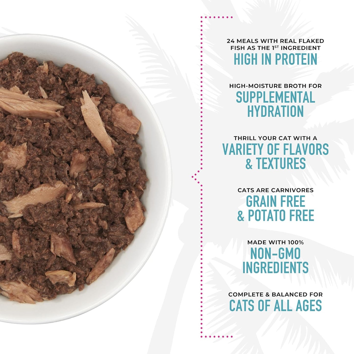 Tiki Cat® Wet Cat Food Mega Pack, Fish Favorites Variety Pack, 2.8/3 oz. Can (24 Count)