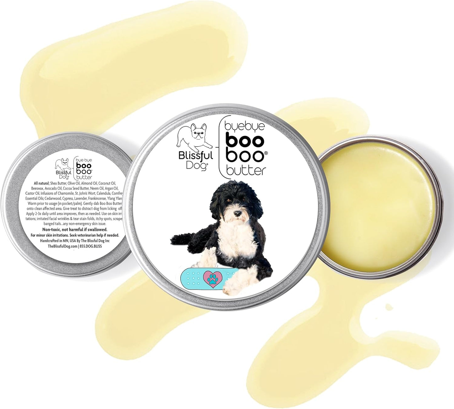 The Blissful Dog Portuguese Water Dog Boo Boo Butter, 16 oz.