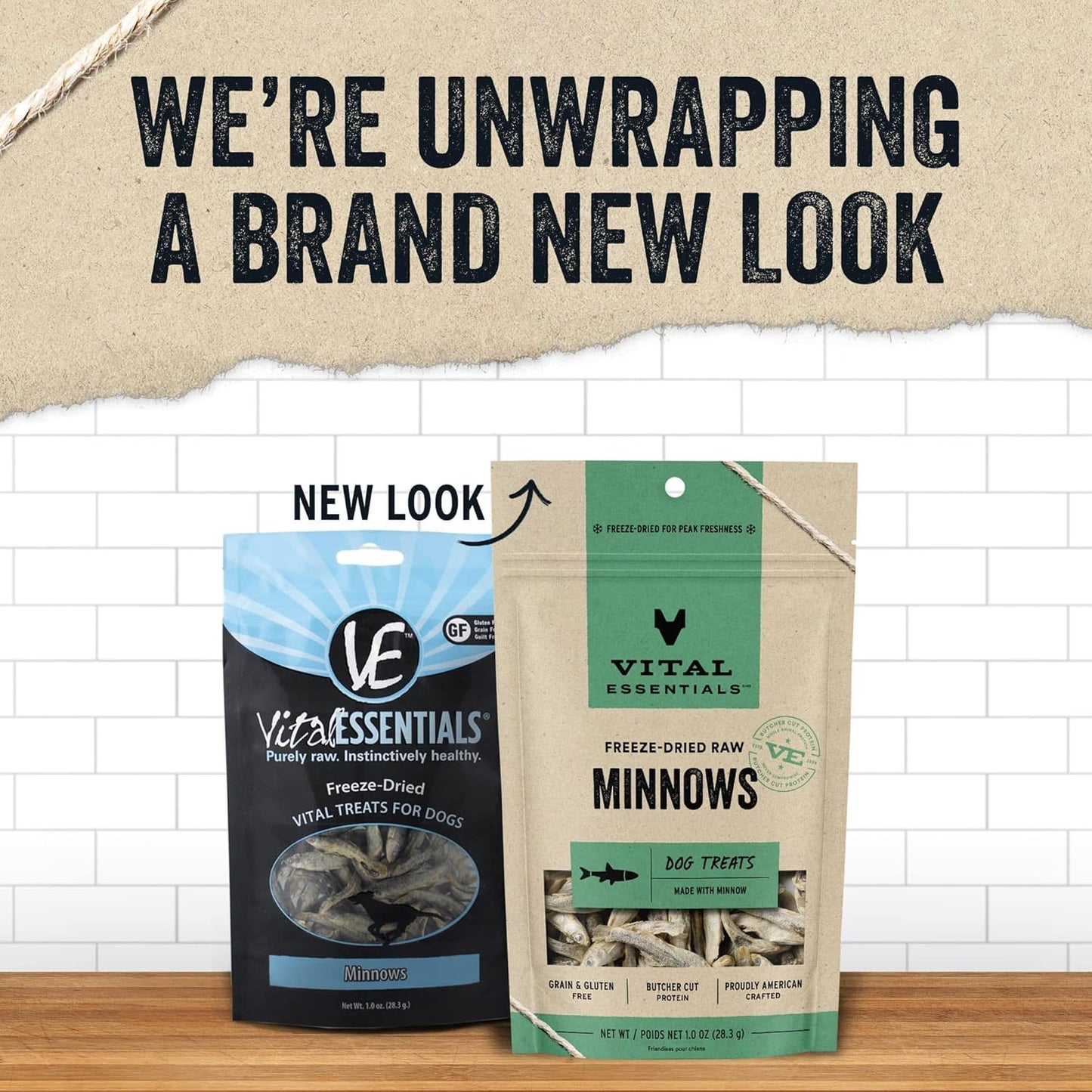 Vital Essentials Minnows Dog Treats, 1 oz | Freeze-Dried Raw | Single Ingredient | Premium Quality High Protein Training Treats | Grain Free, Gluten Free, Filler Free