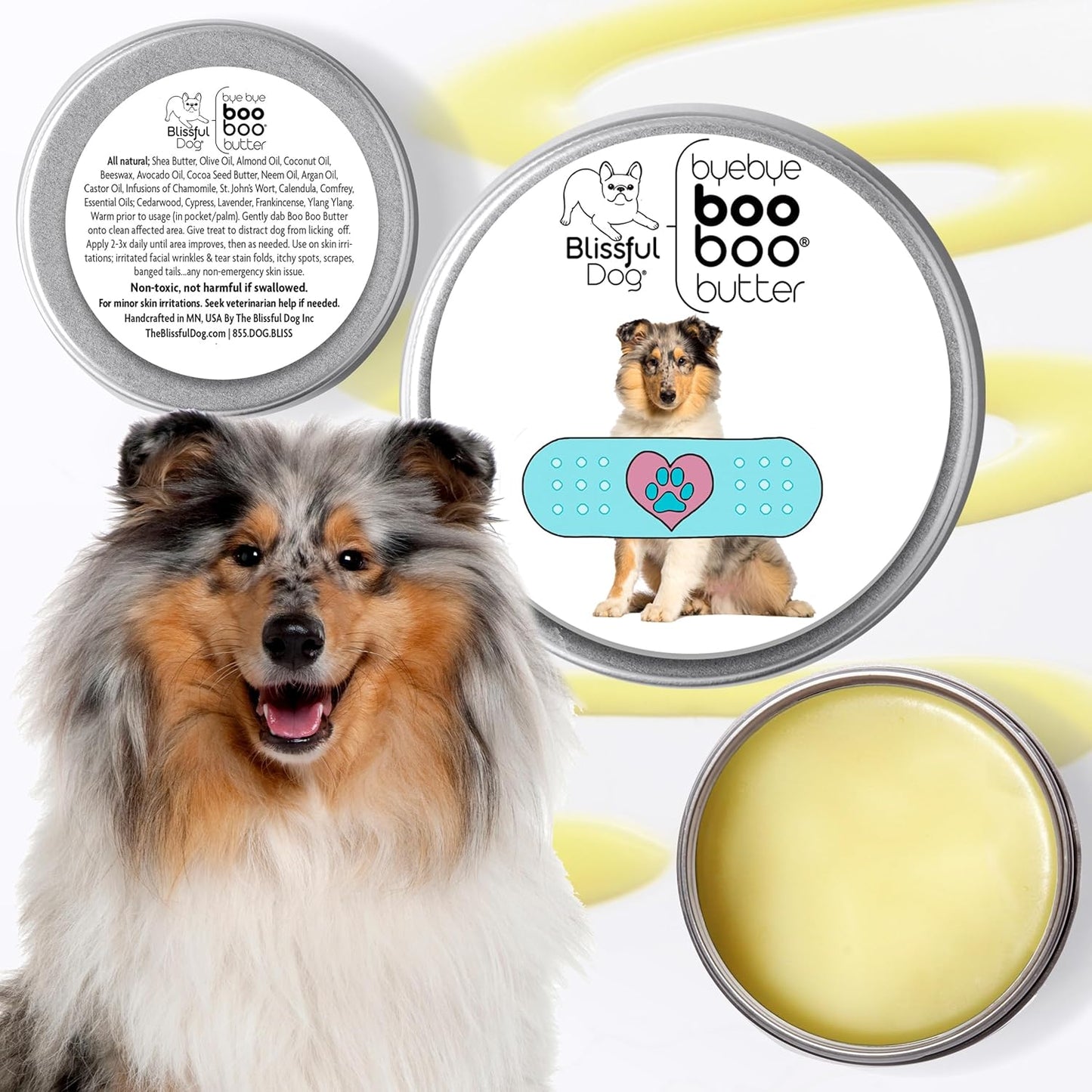 The Blissful Dog 2 oz TIN Collie Booboo Butter