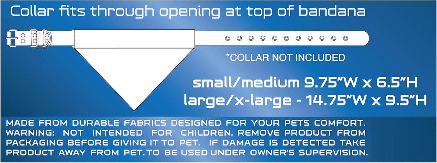 Pets First Collegiate Pet Accessories, Reversible Bandana, Syracuse Orange, Small/Medium