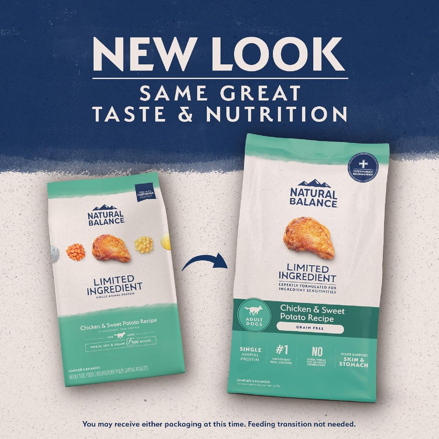 Natural Balance Limited Ingredient Adult Grain Free-Dry Dog Food, Chicken & Sweet Potato Recipe, 12 Pound (Pack of 1)