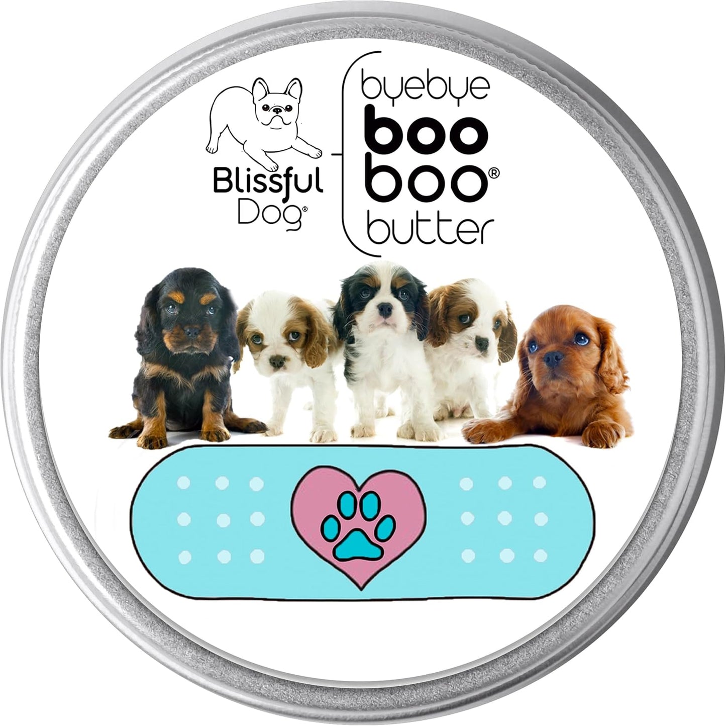 The Blissful Dog 8 oz TIN Cavalier King Charles Spaniel Booboo Butter
