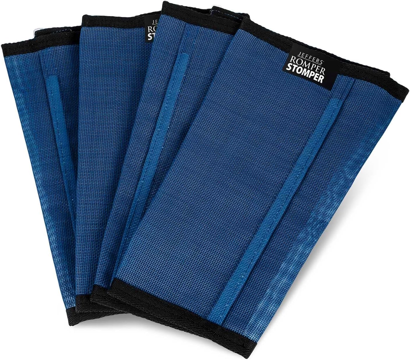 Jeffers Romper Stomper Fly Boots for Horses - Grey, Large – Breathable Mesh Leg Wraps for Insect Protection, Stable Accessories for Summer Turnout, Ride Gear, Horse Hoof & Leg Care - 4 Pack