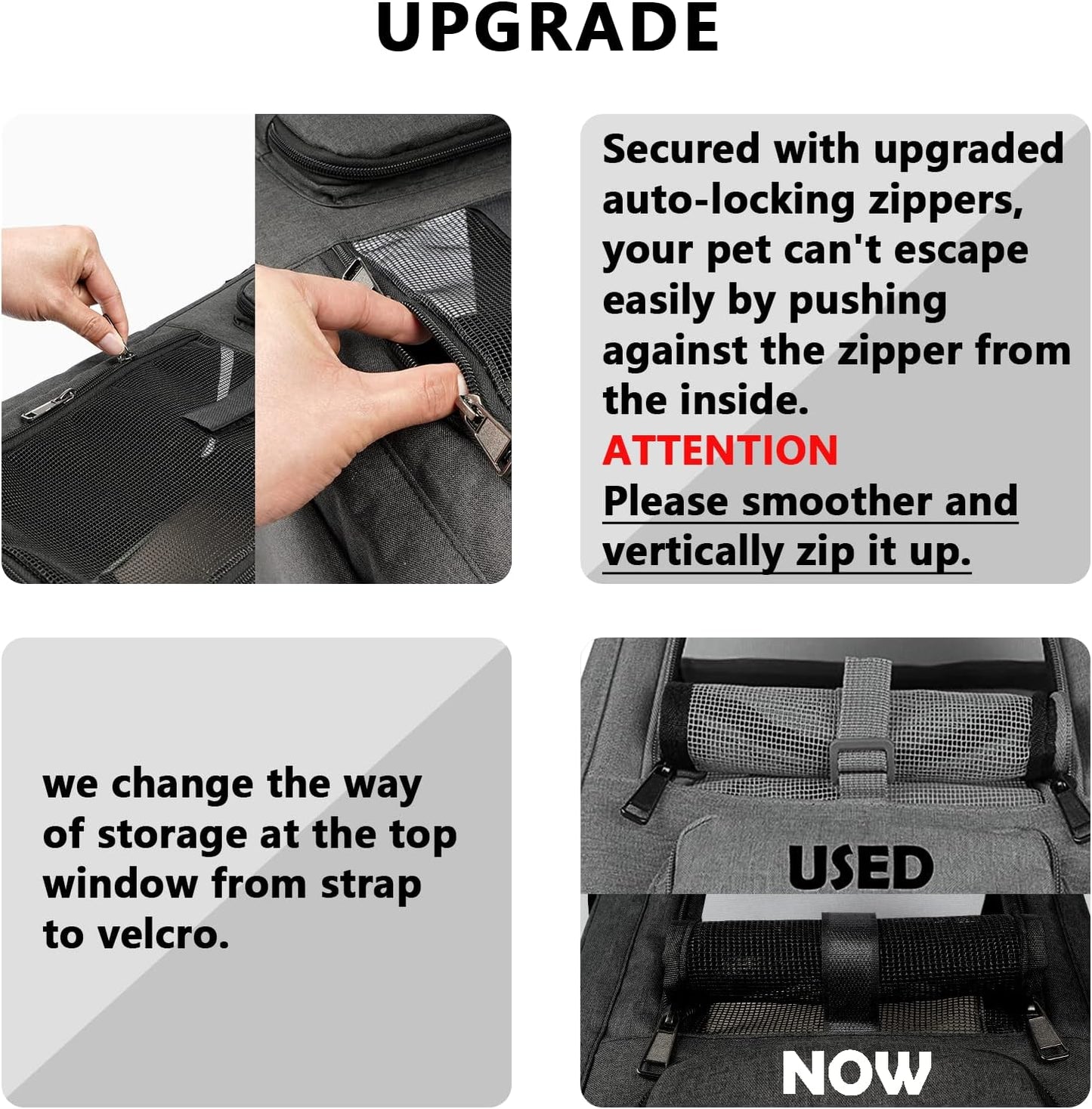 Cat Carriers for Large Cats 20 lbs+ Soft Pet Carrier for Small Dog/Durable 2 Kitty Travel Bag/Medium Big Cats Puppy 15 Pounds/Softside Cat Carrier Large