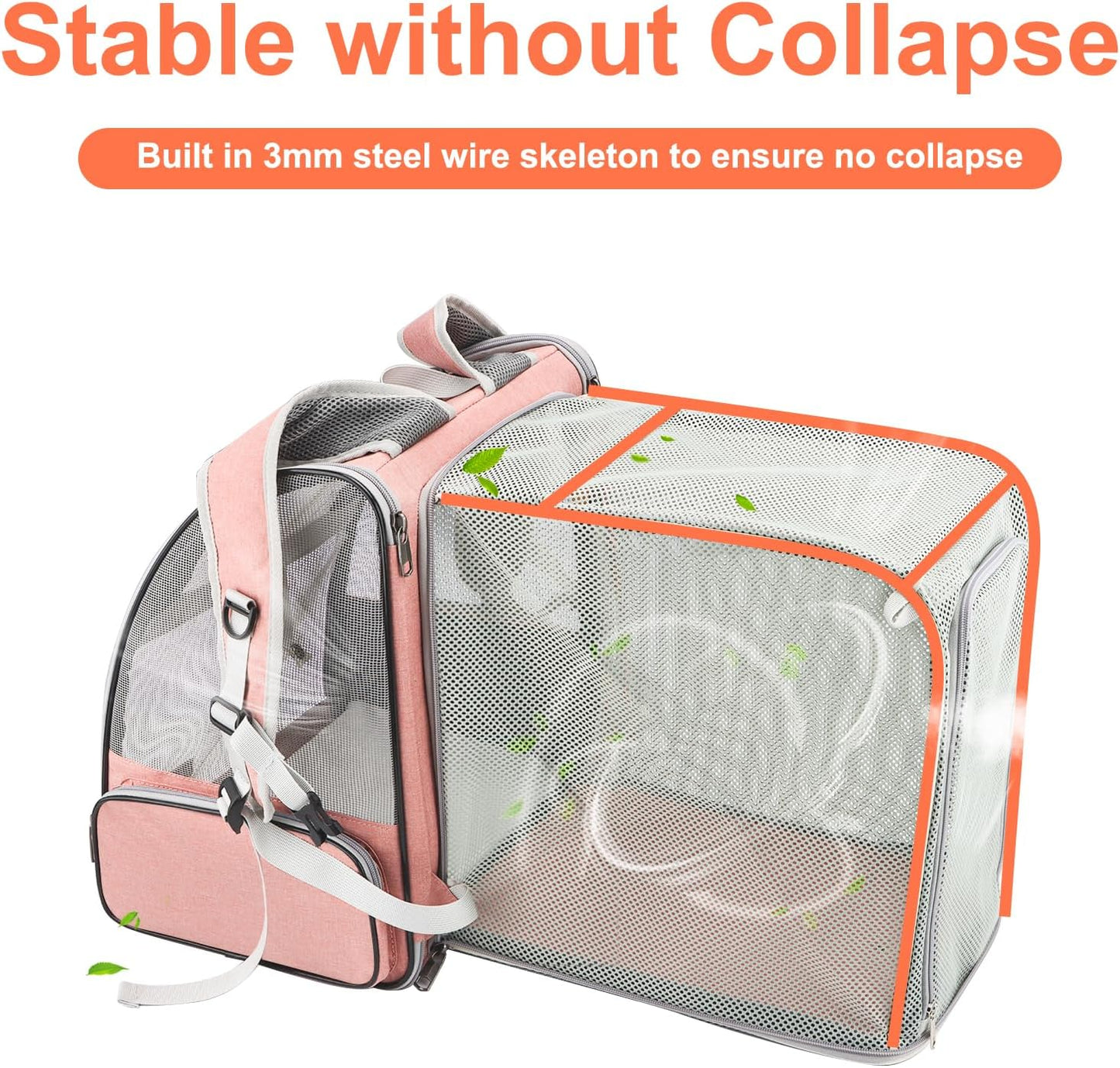 Texsens Innovative Traveler Bubble Backpack Pet Carriers with Upgraded Breathable & Expandable Tent for Cats and Dogs