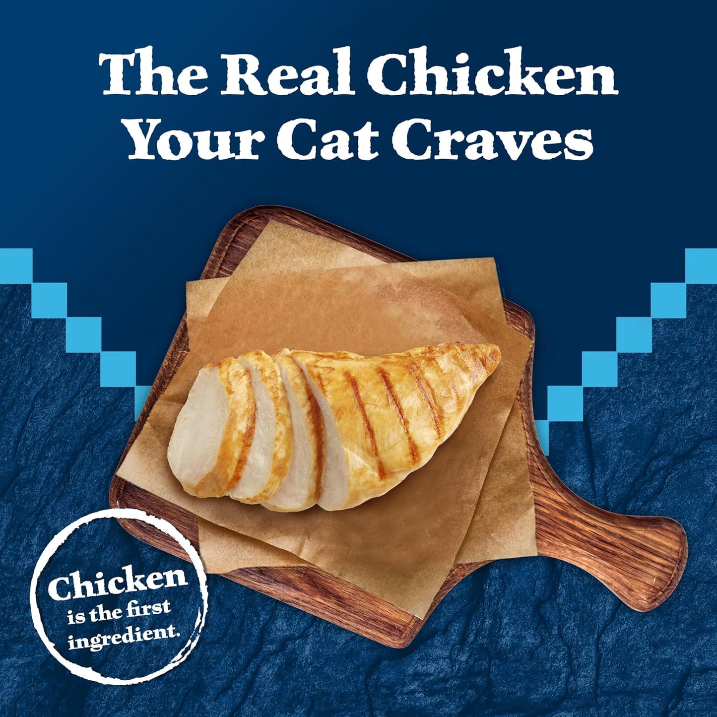 Blue Buffalo Wilderness High-Protein & Grain-Free Wet Cat Food Paté for Adult Cats 7+, Made with Natural Ingredients, Chicken Recipe, 3-oz. Cans (24 Count)