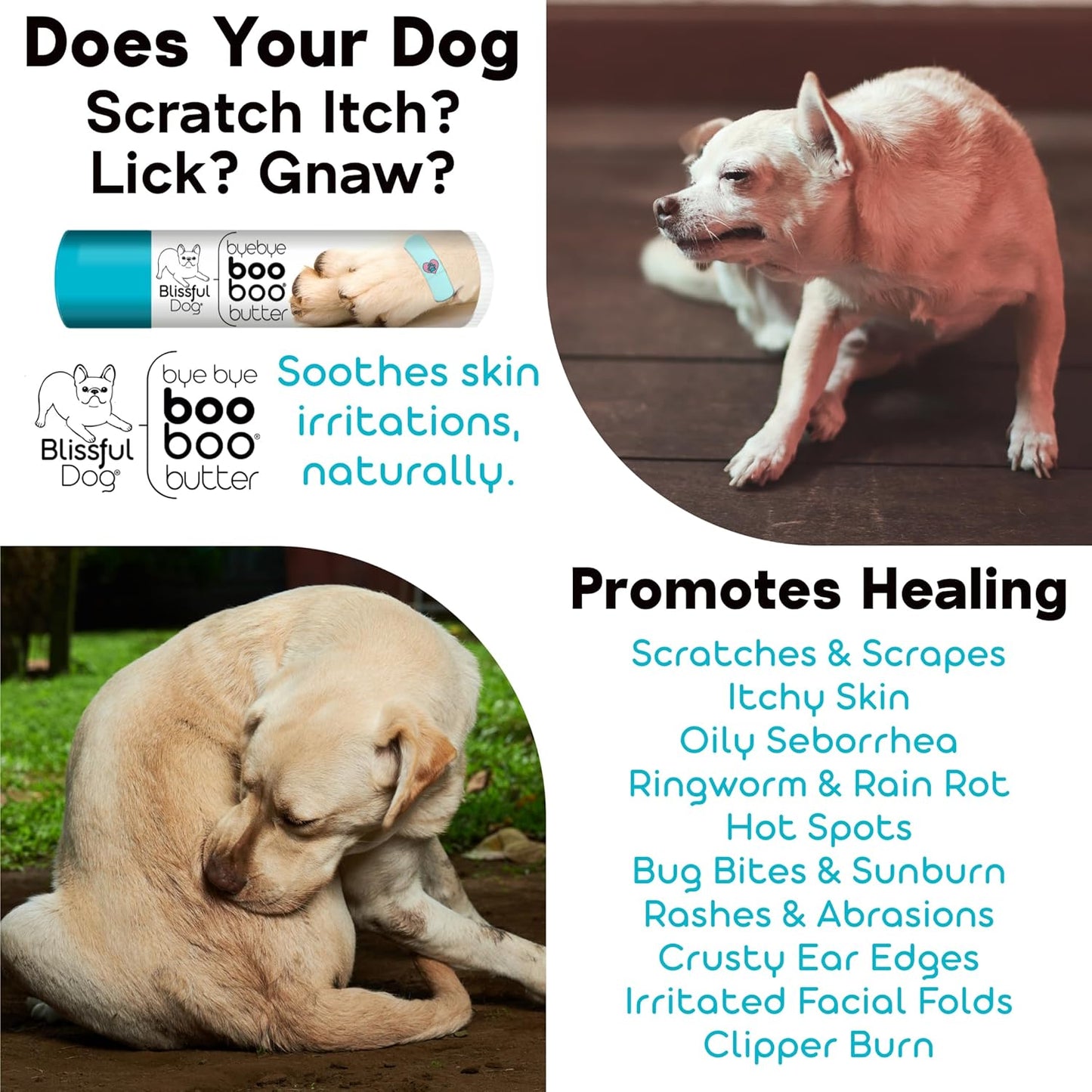 The Blissful Dog .15 oz Tube Jack Russell Terrier Booboo Butter